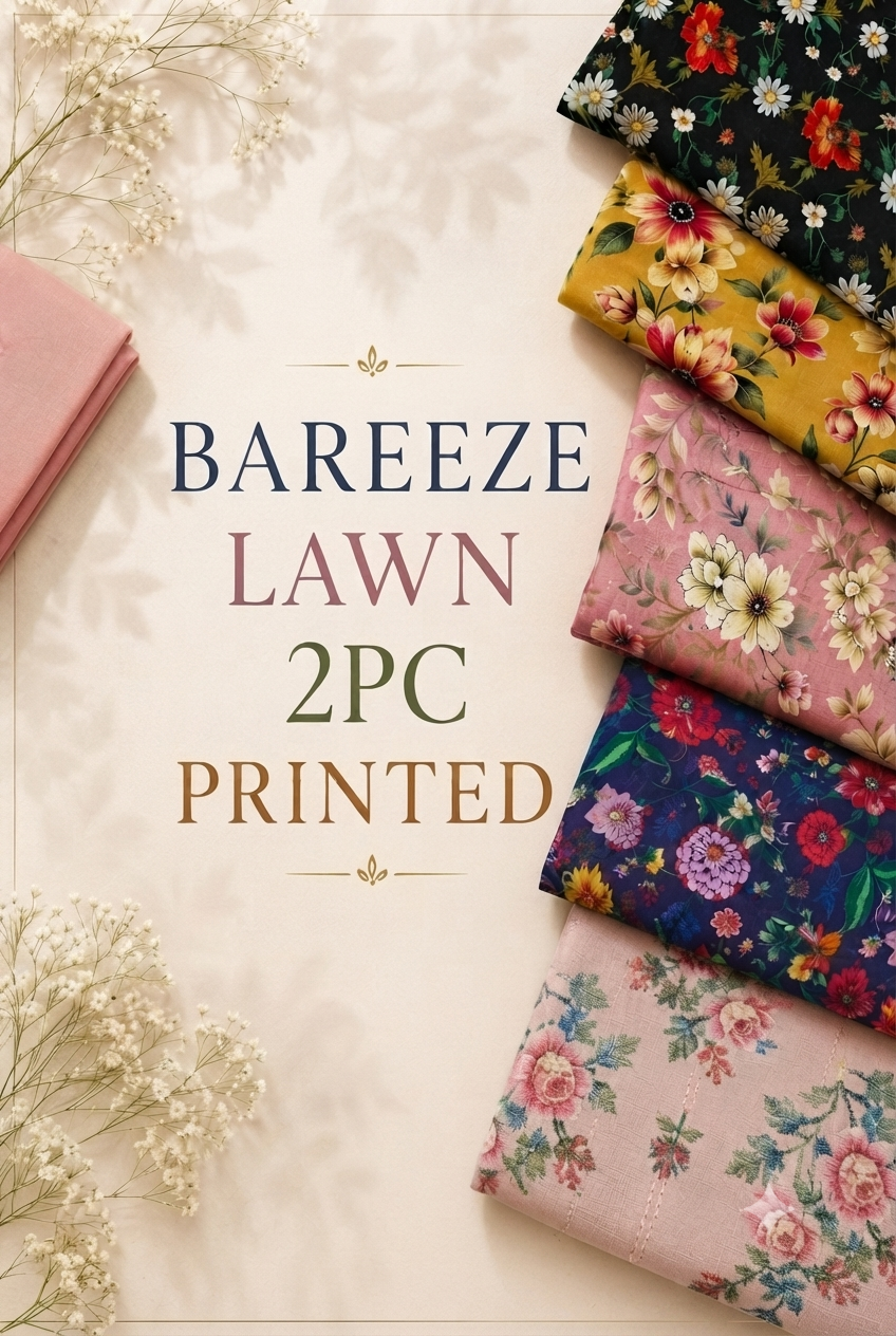 Bareeze lawn 2pc (Printed)
