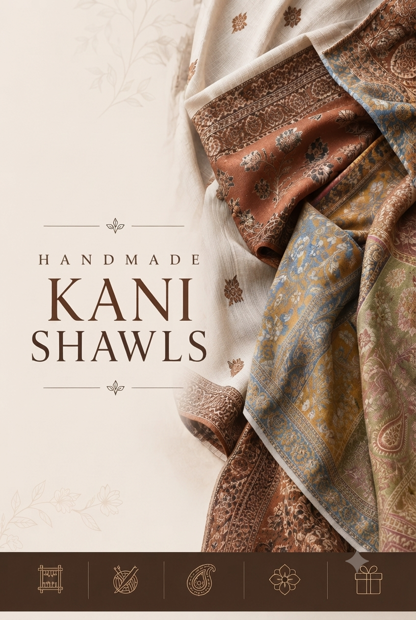 Handmade kani shawls