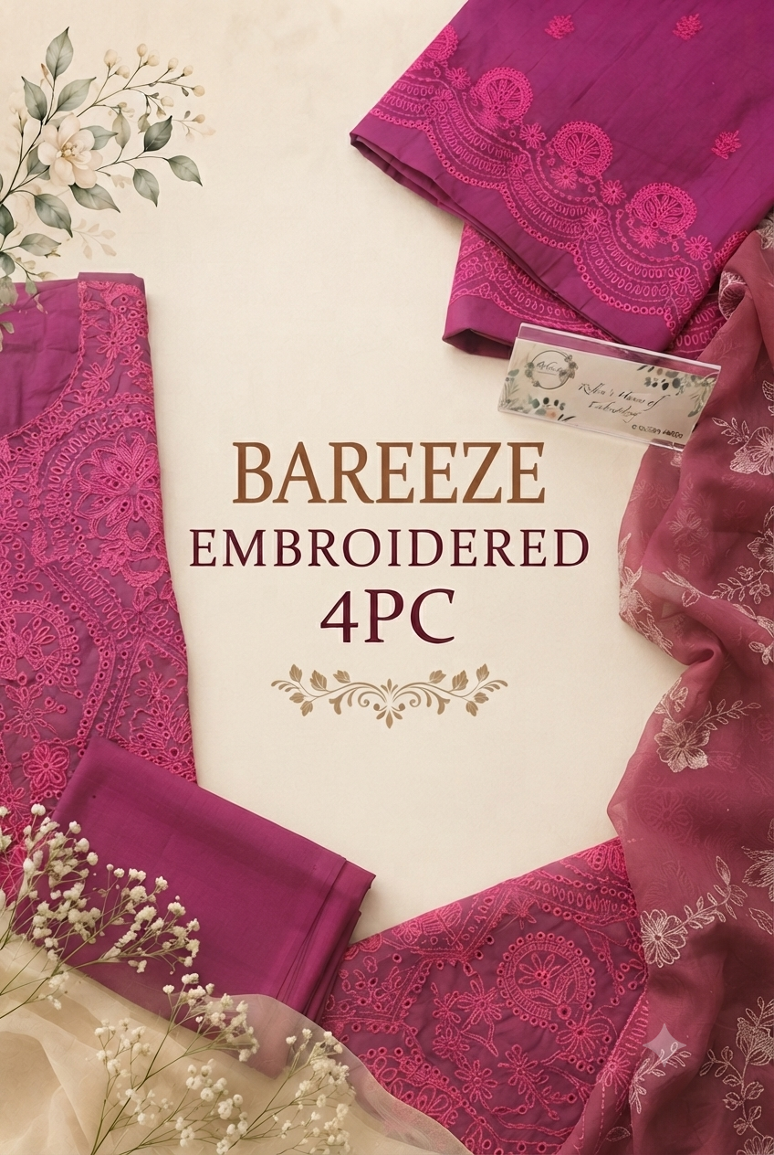 Bareeze Embroidered 4pc