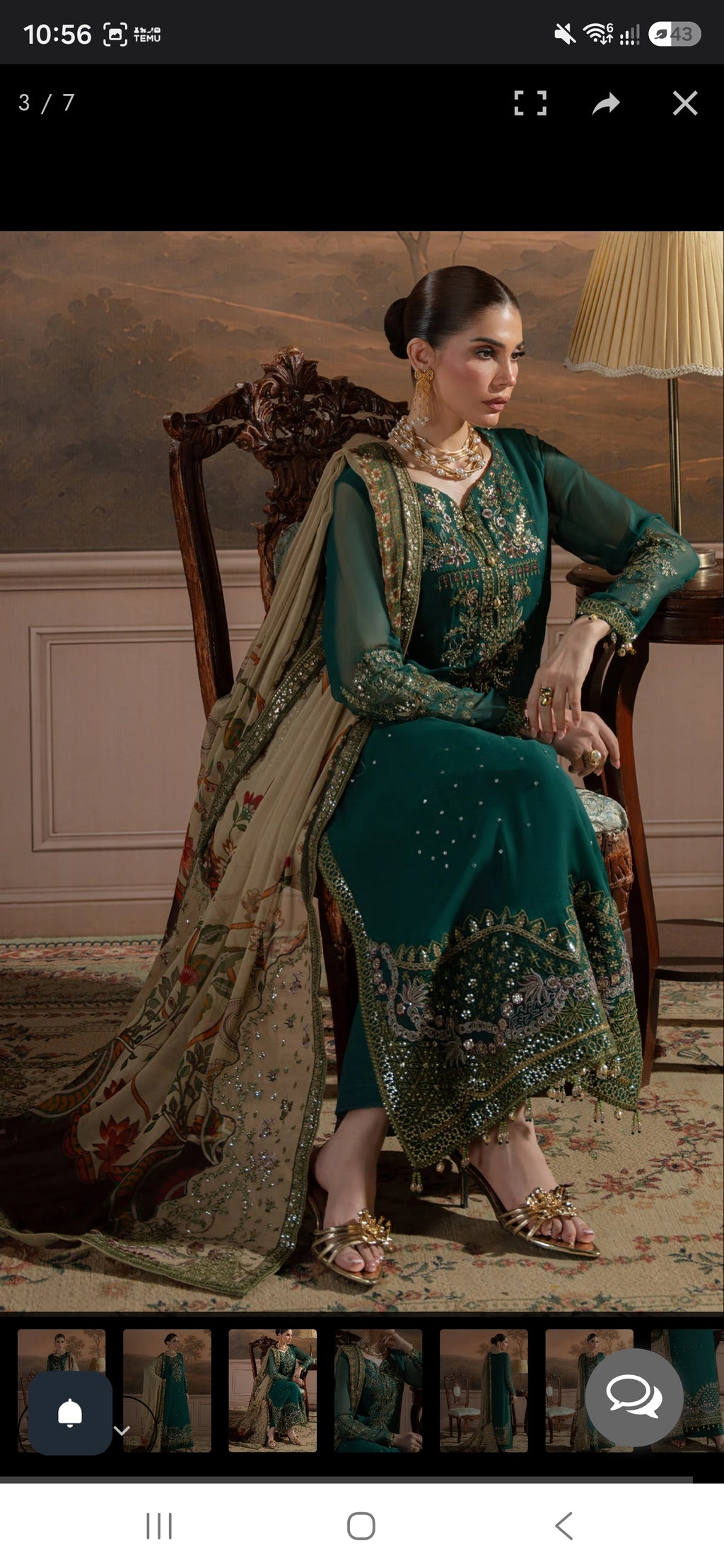 Am-44 nureh chiffon luxury