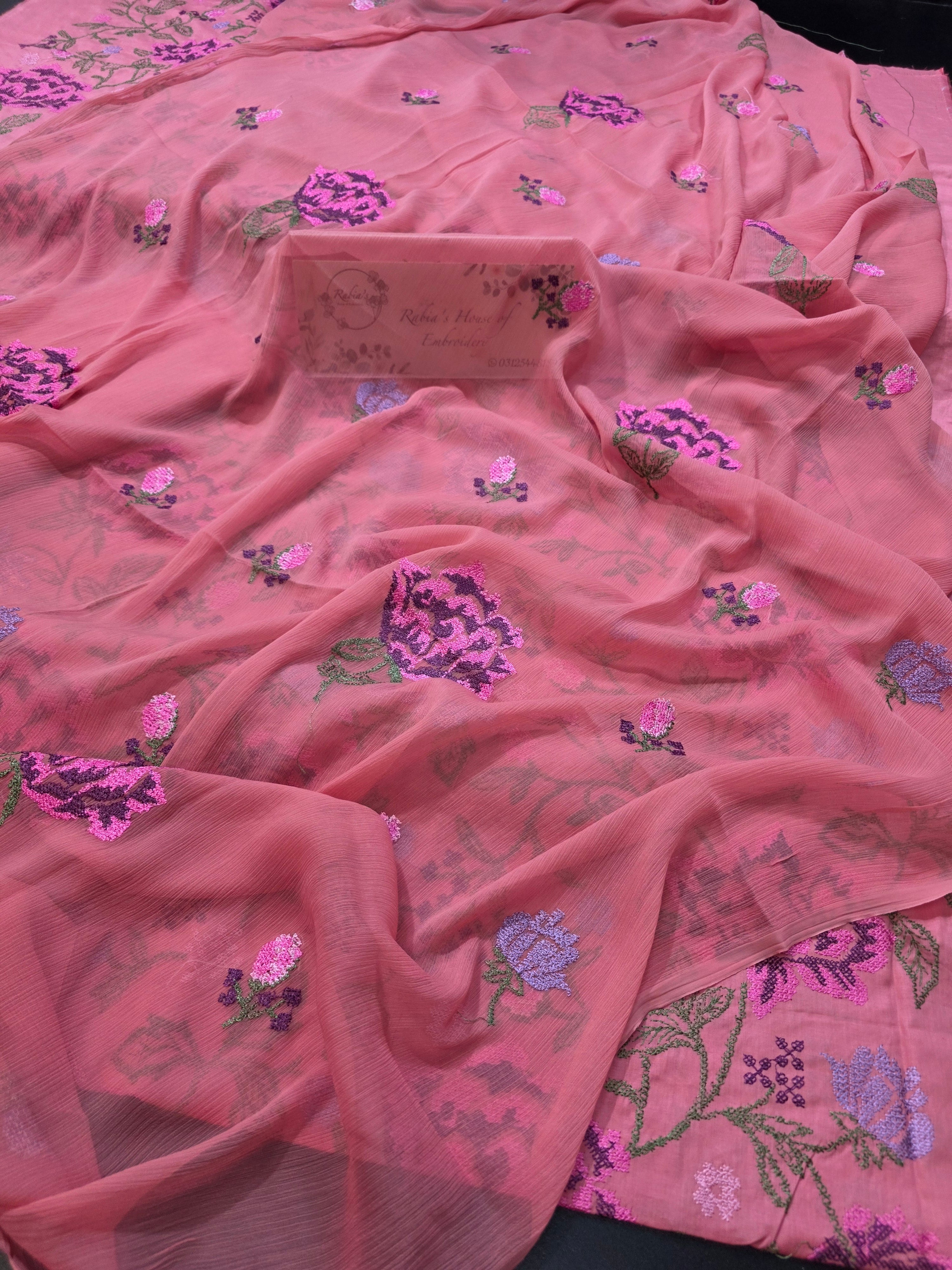 Bareeze lawn 3pc allover embroidered