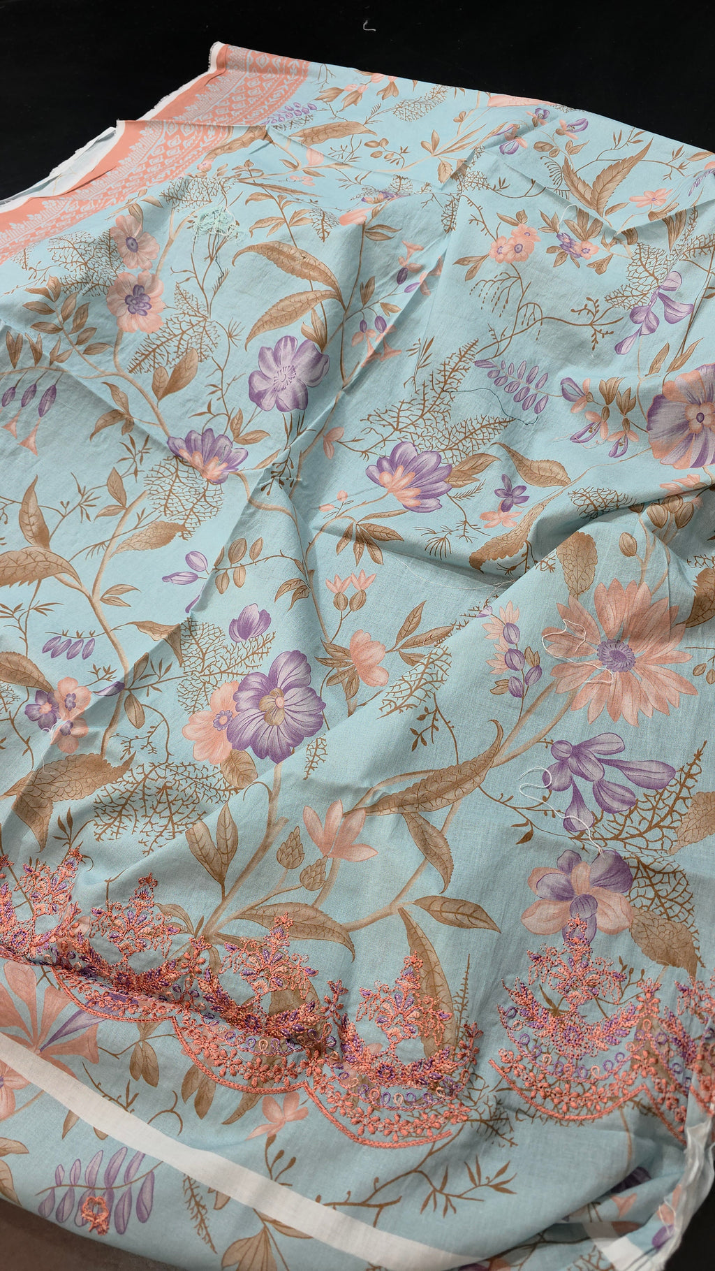Sapphire embroidered