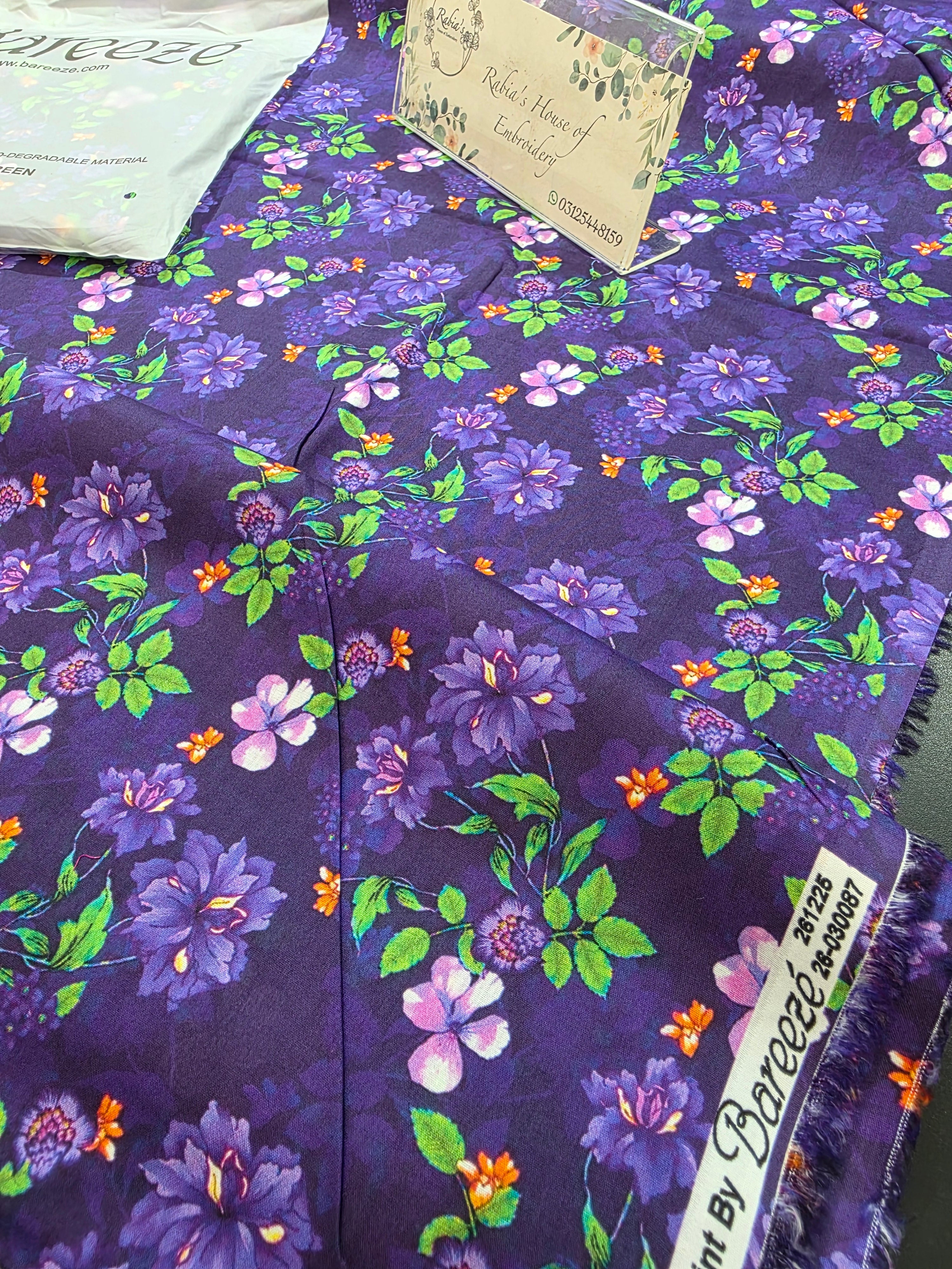 Bareeze lawn 2pc printed