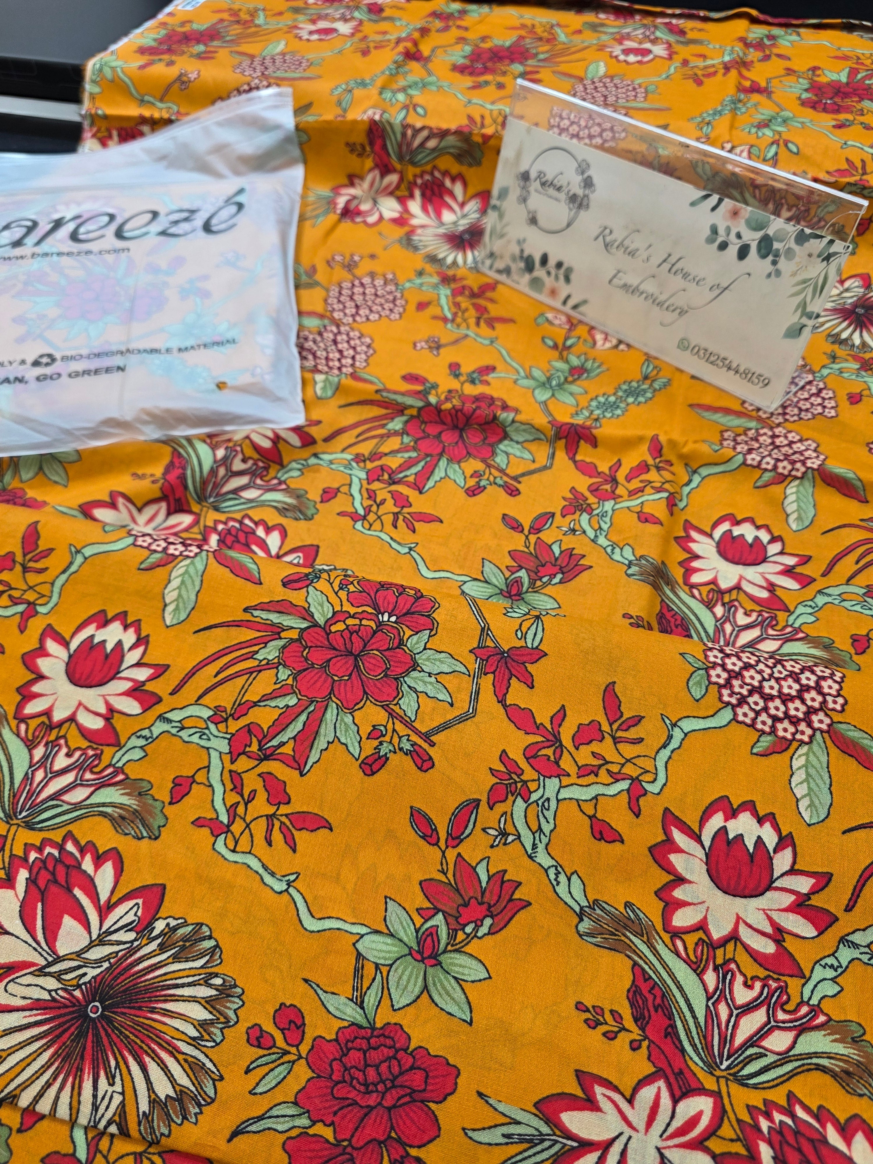 Bareeze lawn 2pc printed