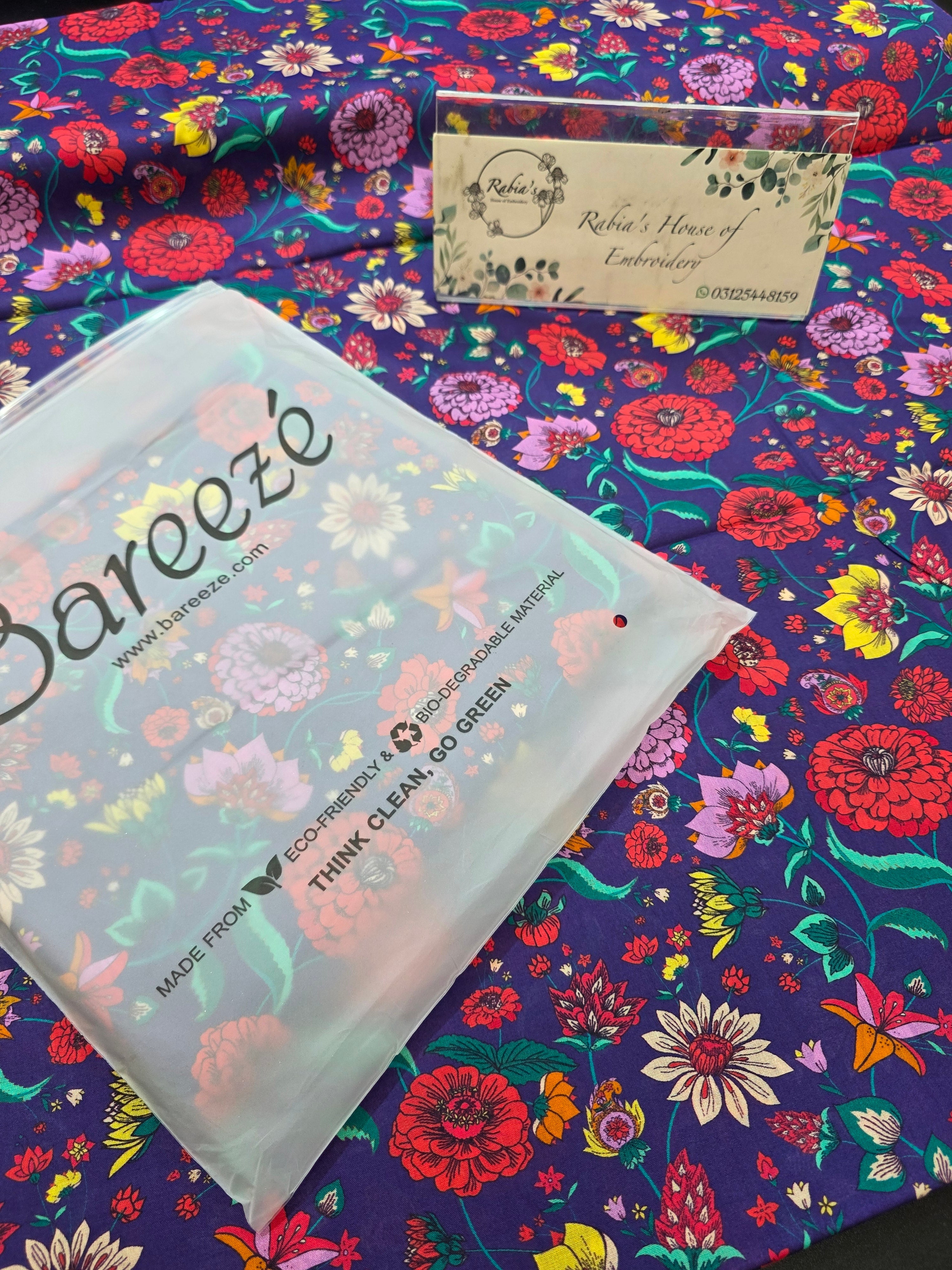 Bareeze lawn 2pc printed