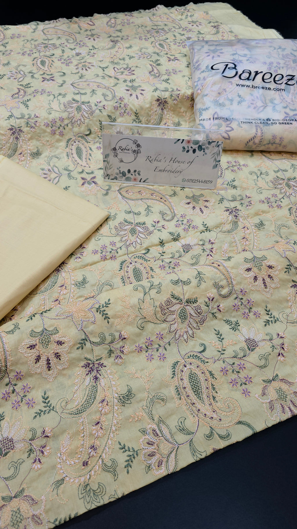 Bareeze lawn 3pc allover embroidered
