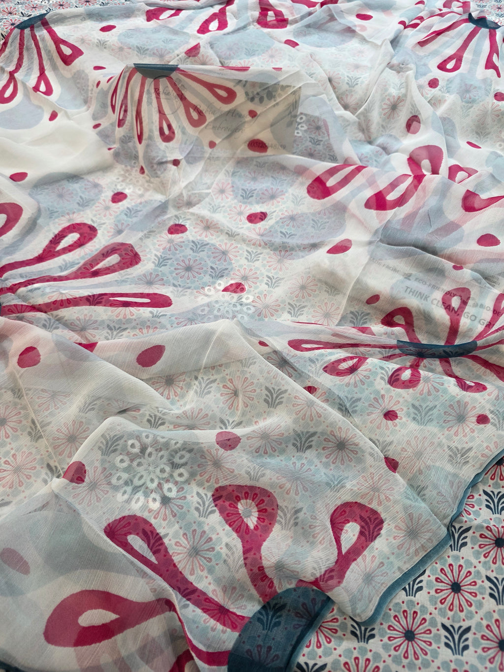 Bareeze lawn 3pc printed plus embroidery