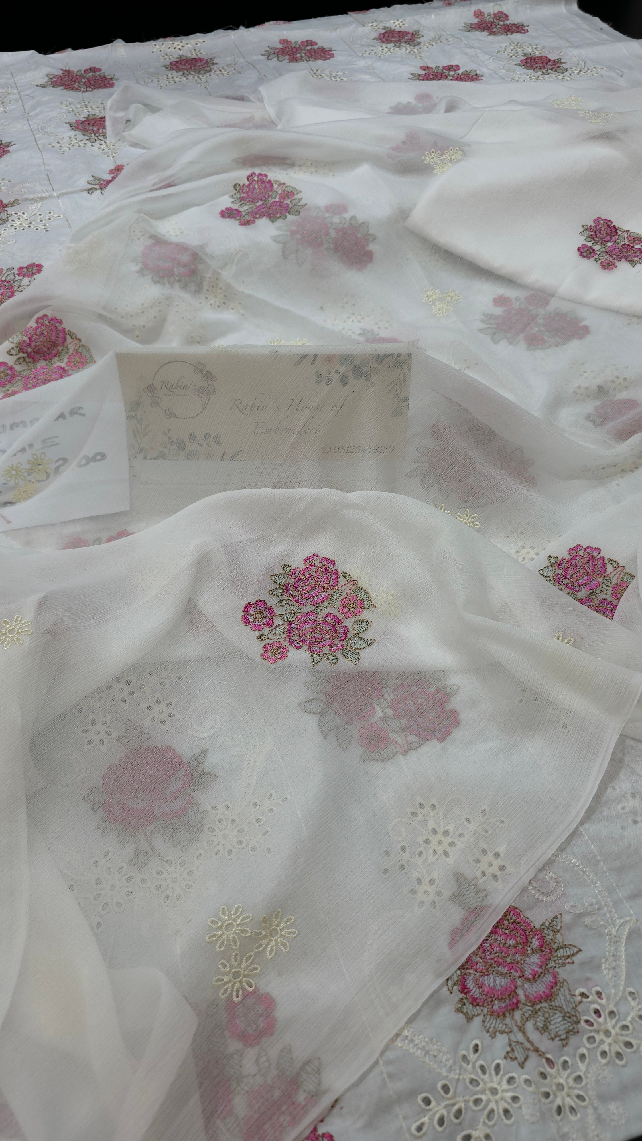 Bareeze lawn 3pc allover embroidered