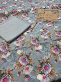 Bareeze lawn 3pc printed plus embroidery