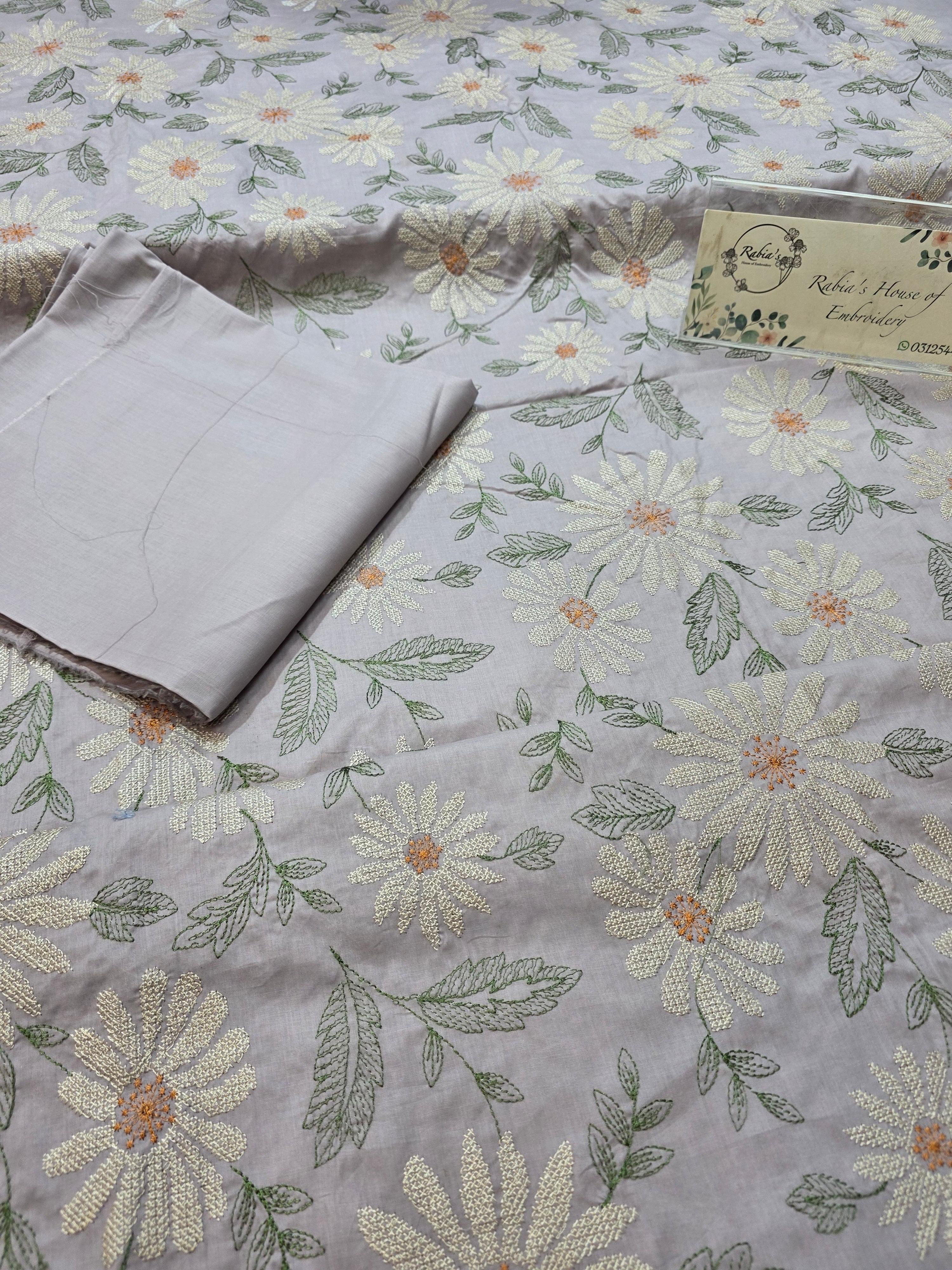Bareeze lawn 3pc allover embroidered