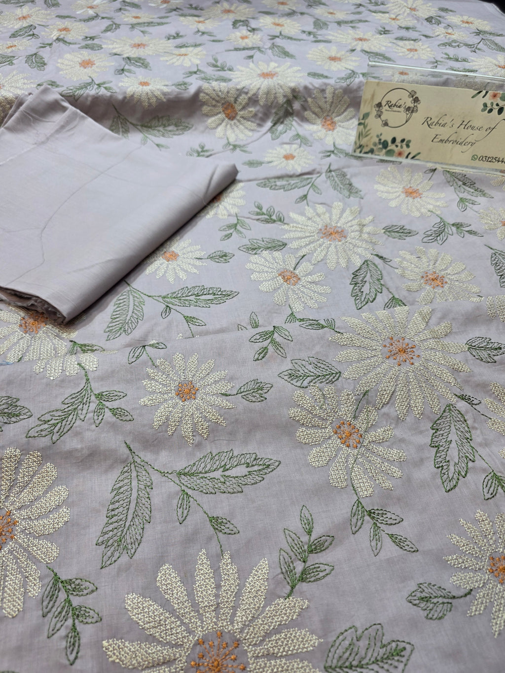 Bareeze lawn 3pc allover embroidered