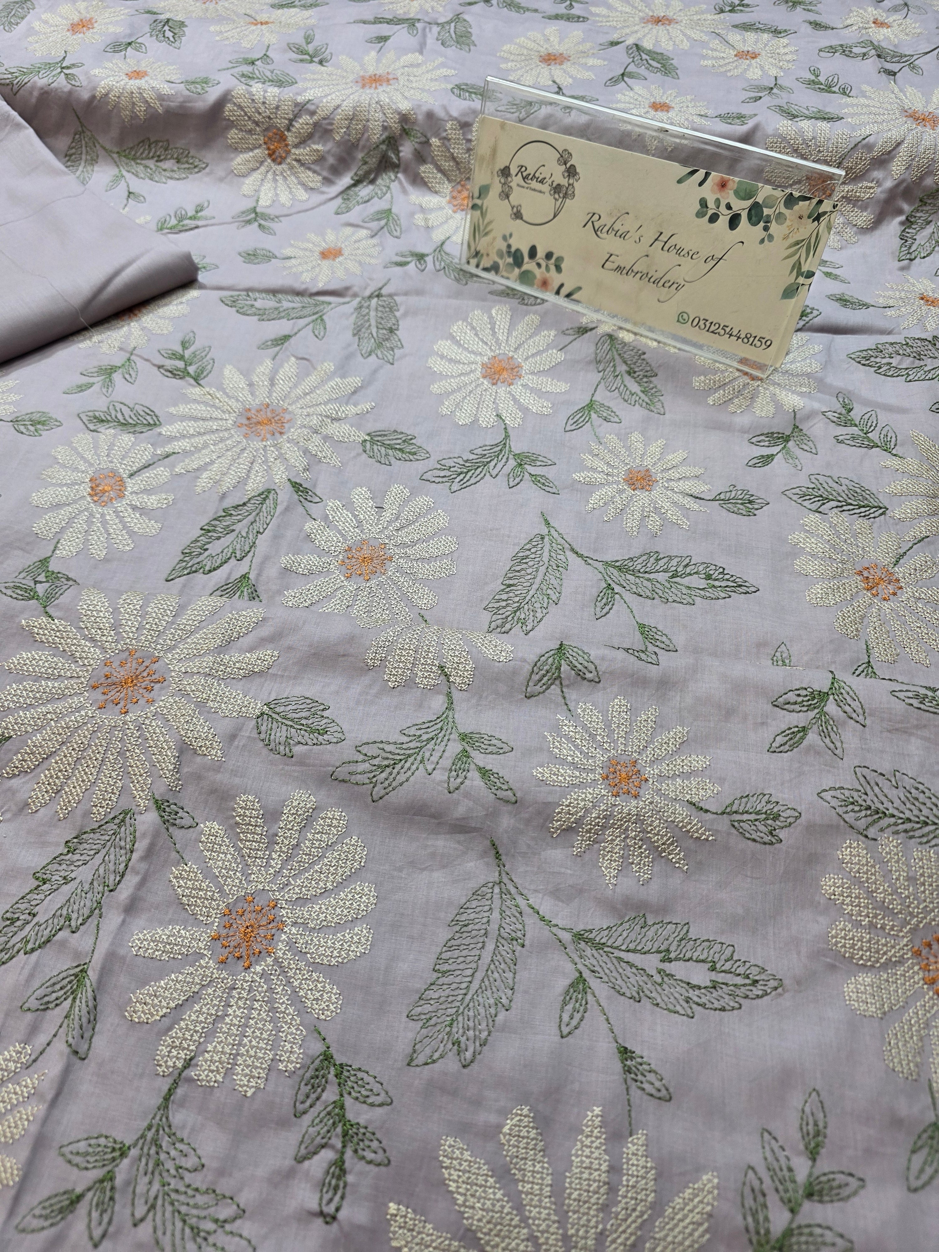 Bareeze lawn 3pc allover embroidered