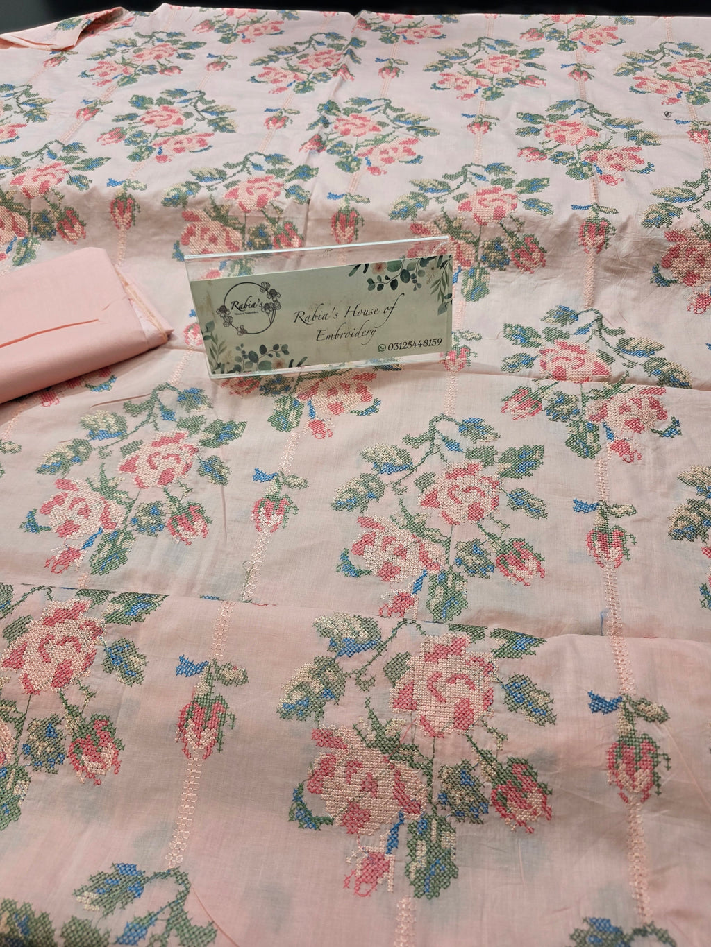 Bareeze lawn 3pc allover embroidered