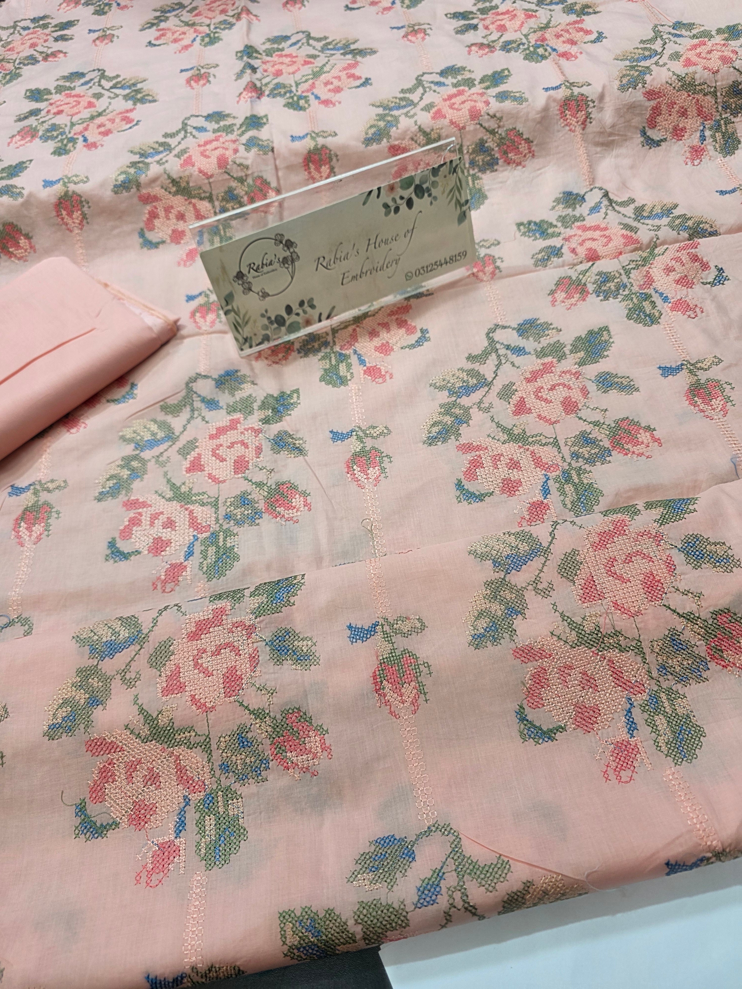 Bareeze lawn 3pc allover embroidered
