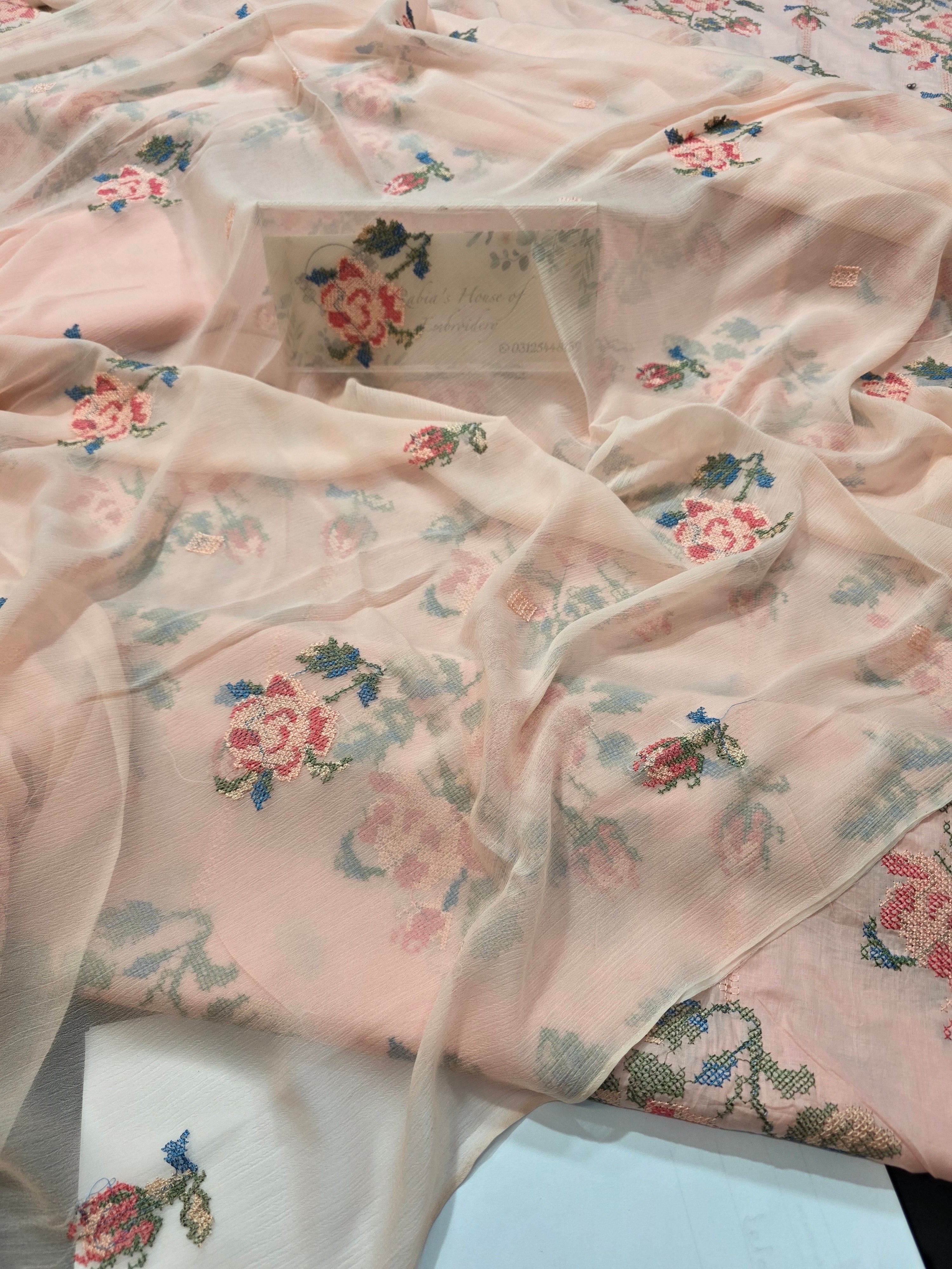 Bareeze lawn 3pc allover embroidered