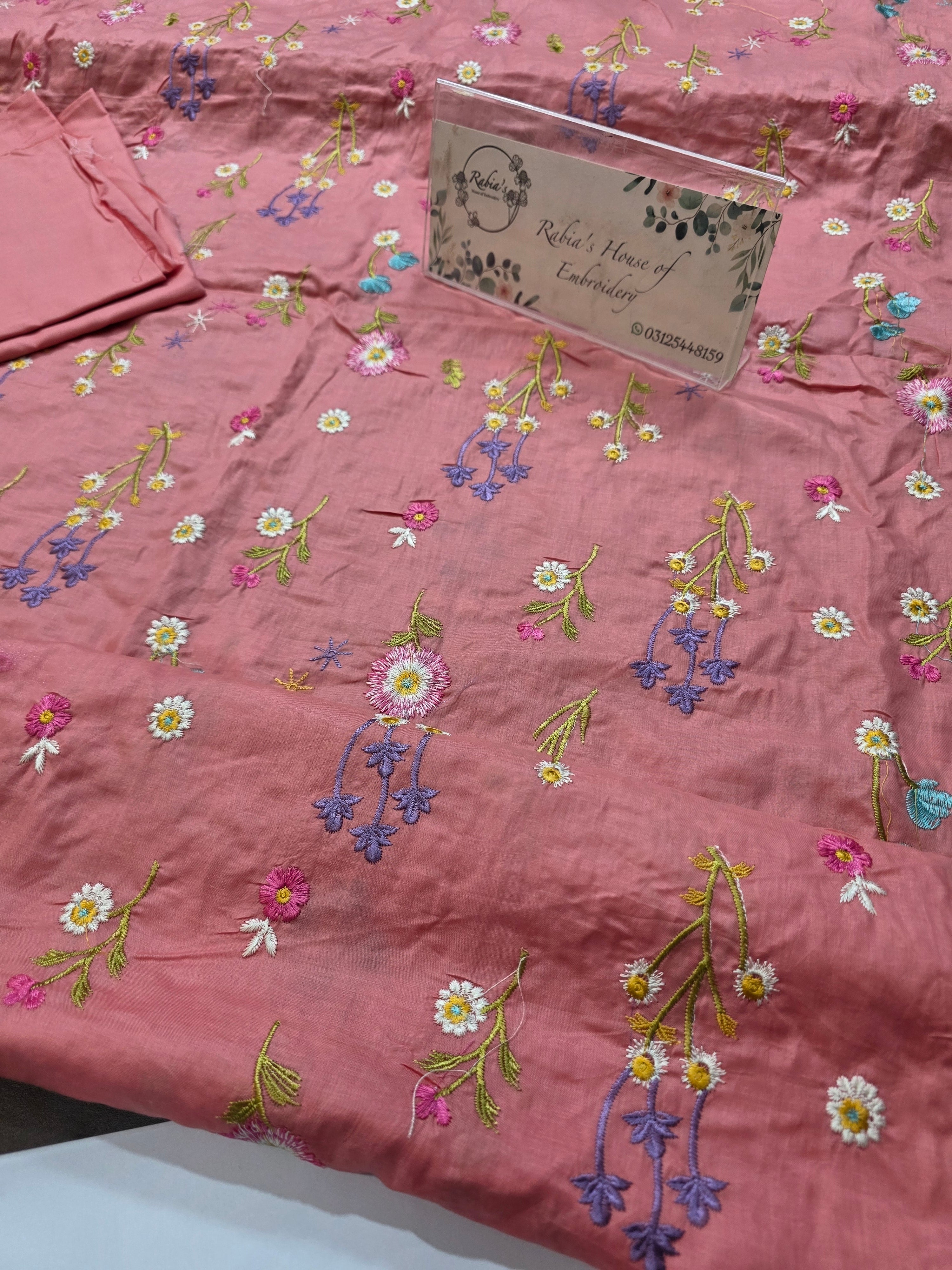 Bareeze lawn 3pc allover embroidered