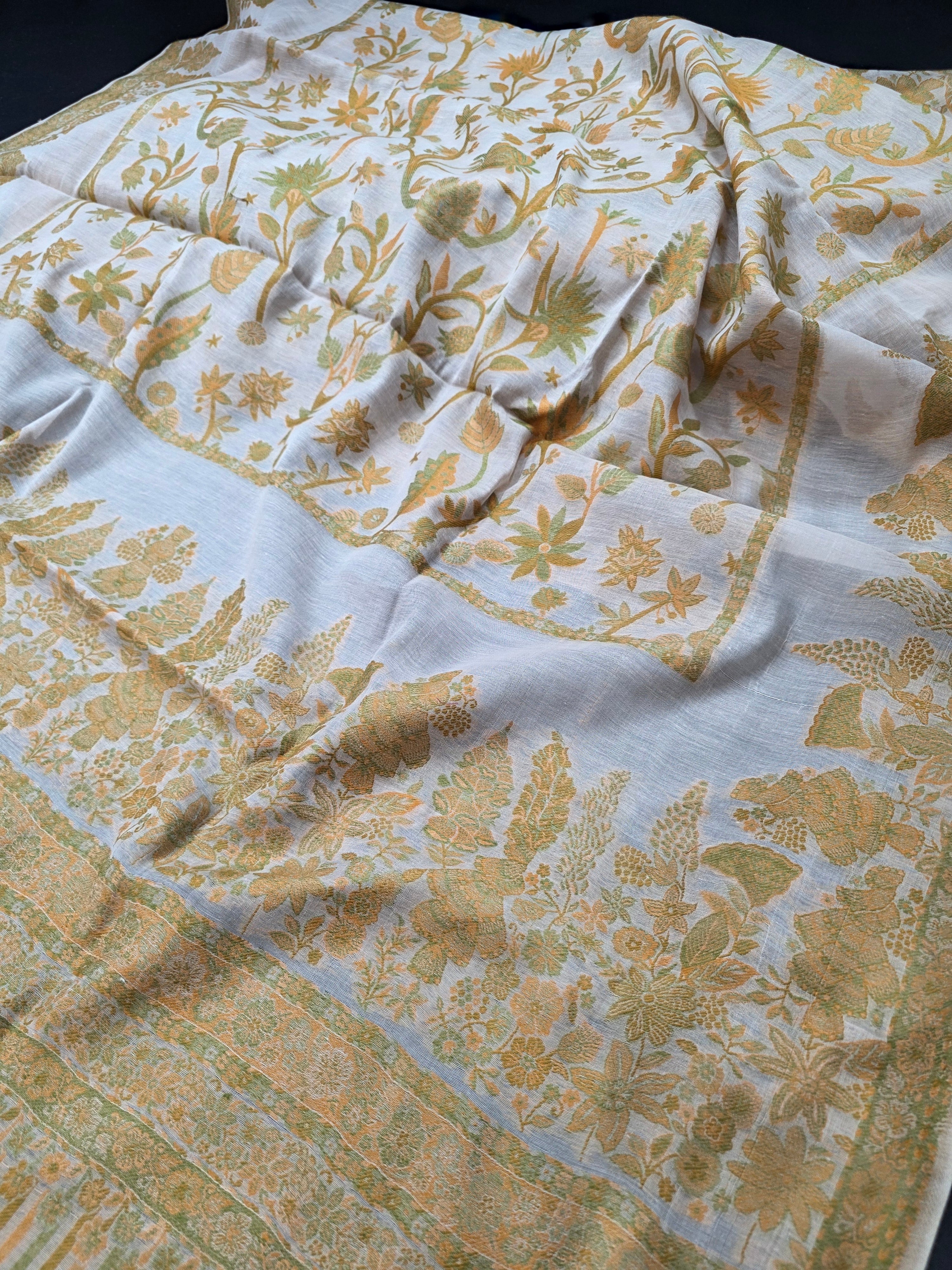 Handmade lawn kani shawl