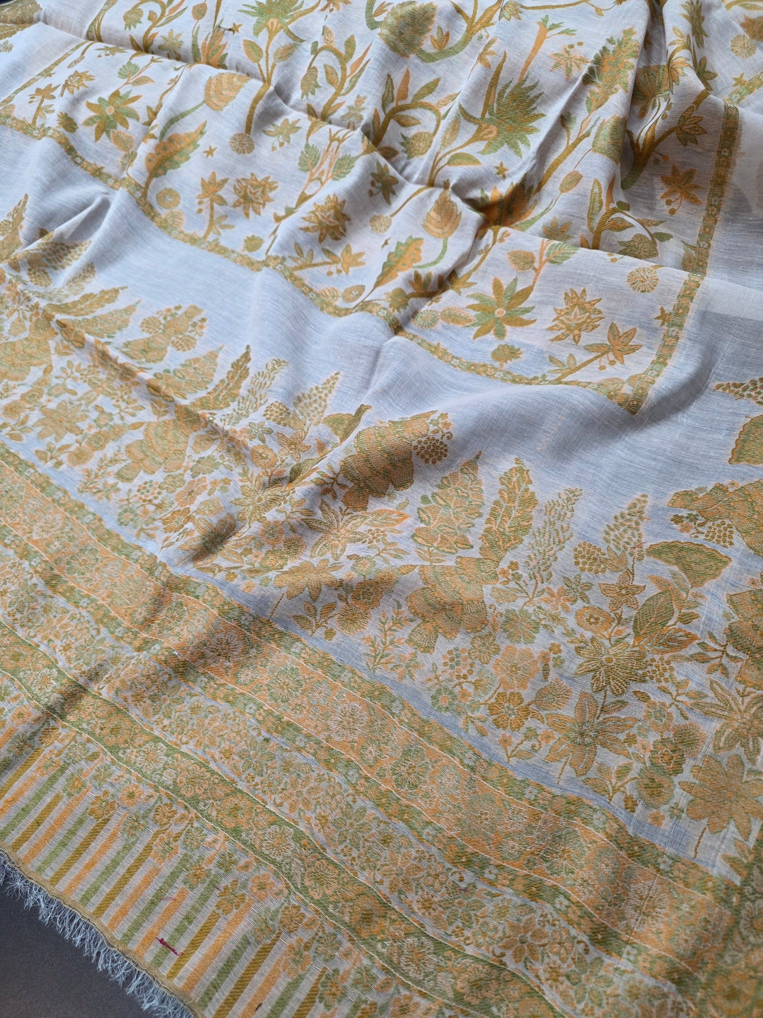 Handmade lawn kani shawl