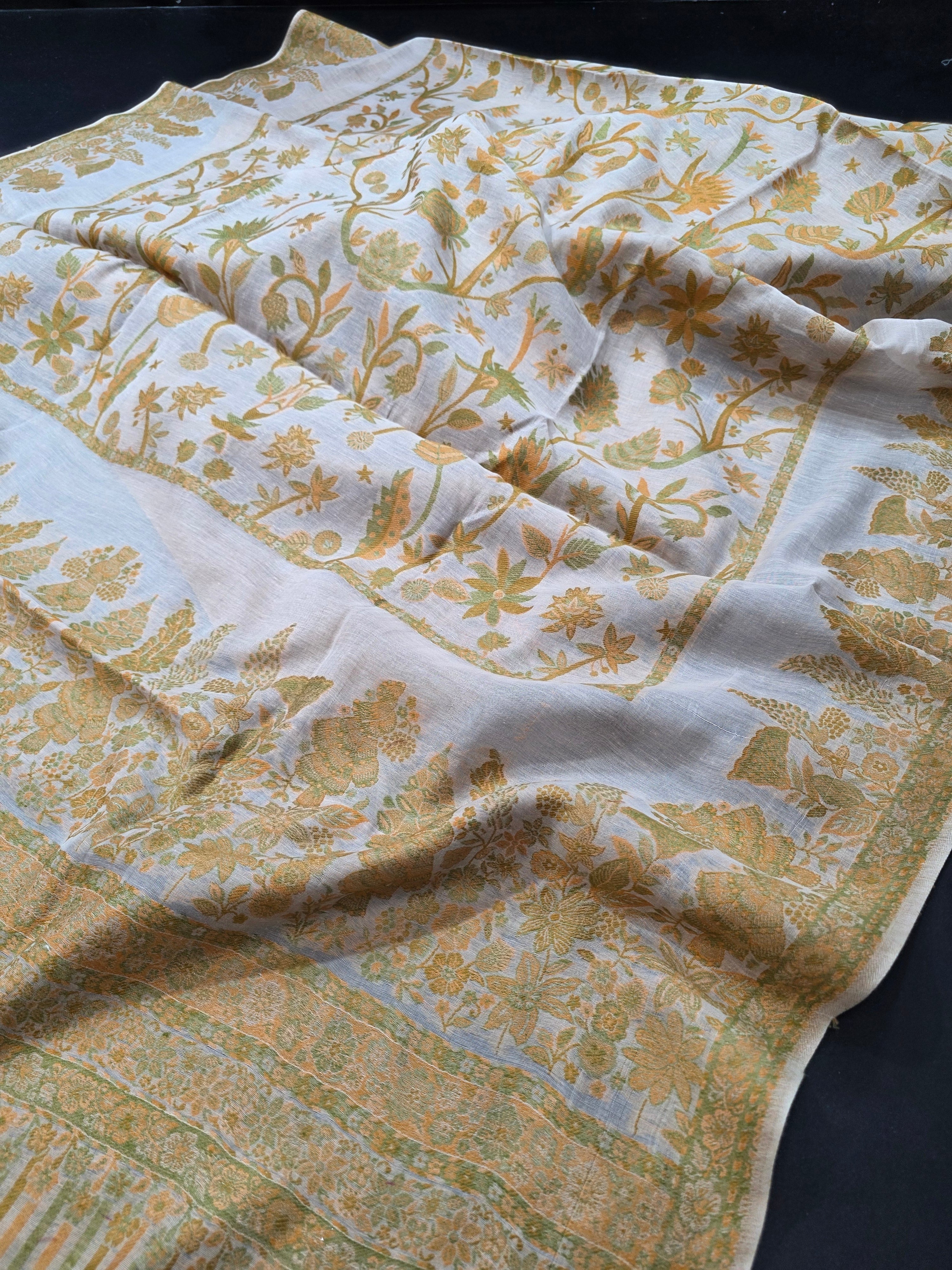 Handmade lawn kani shawl