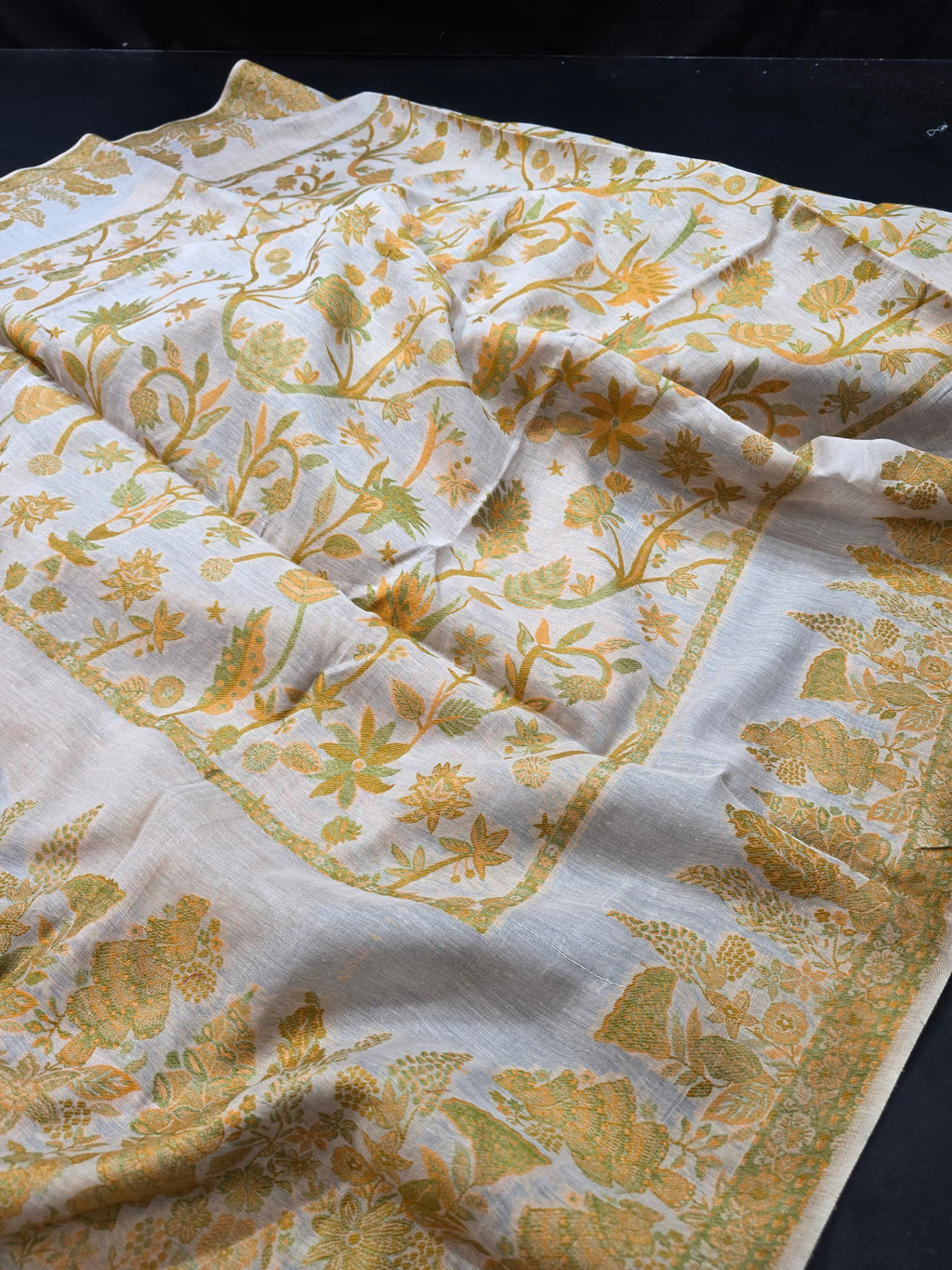 Handmade lawn kani shawl