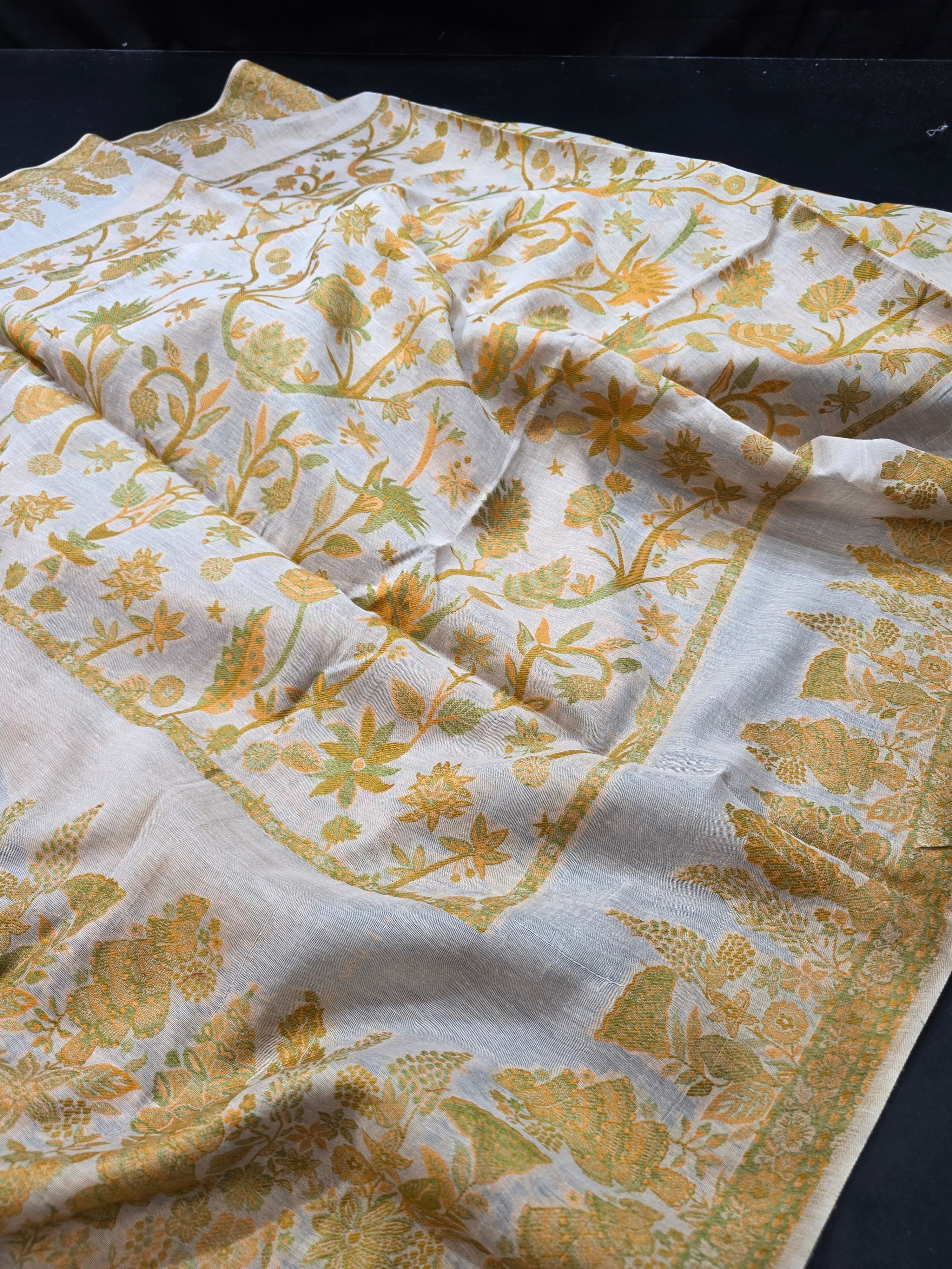 Handmade lawn kani shawl