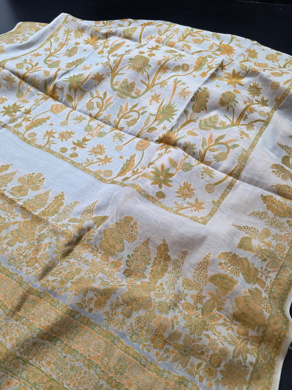 Handmade lawn kani shawl