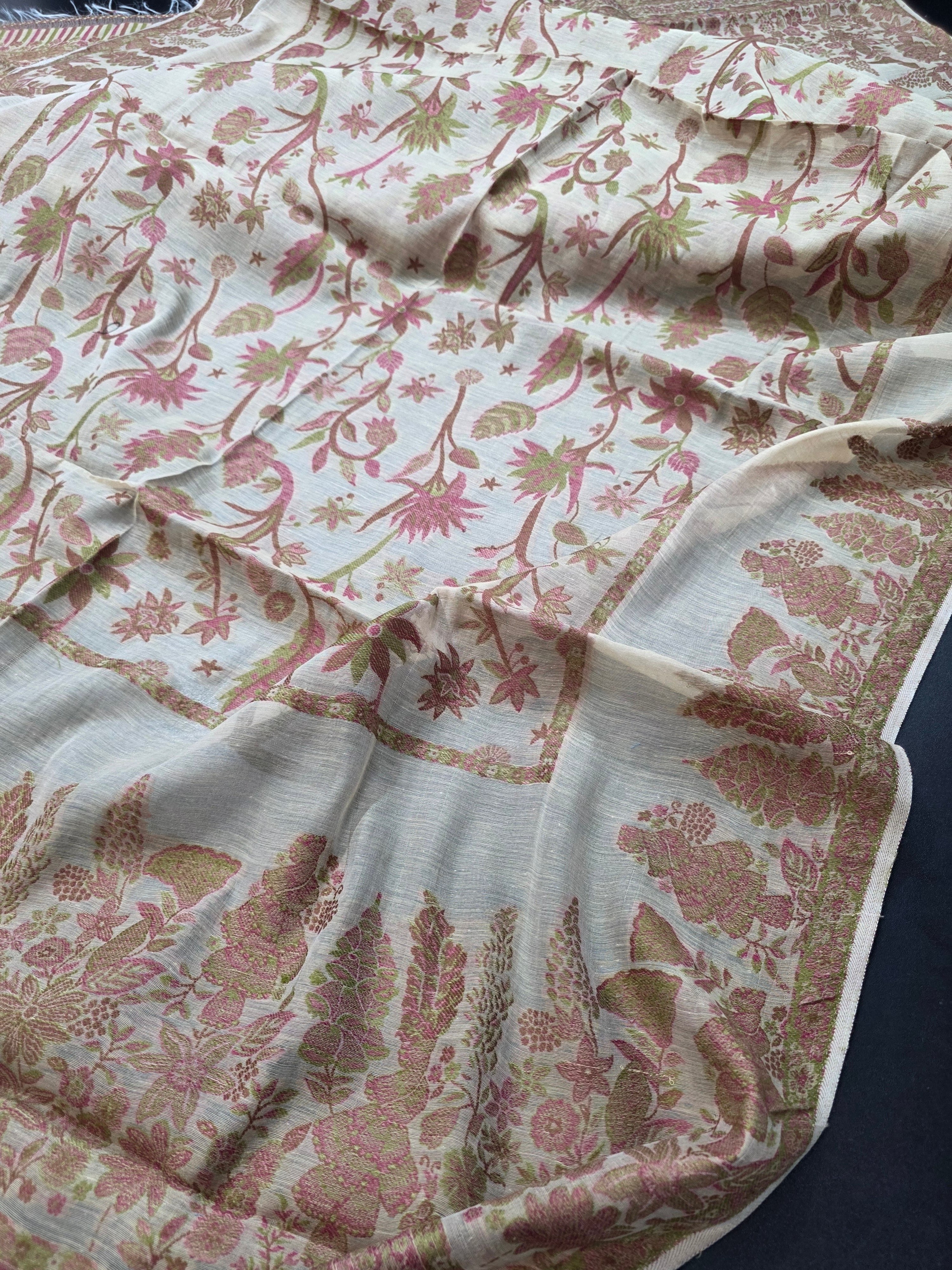 Handmade lawn kani shawl