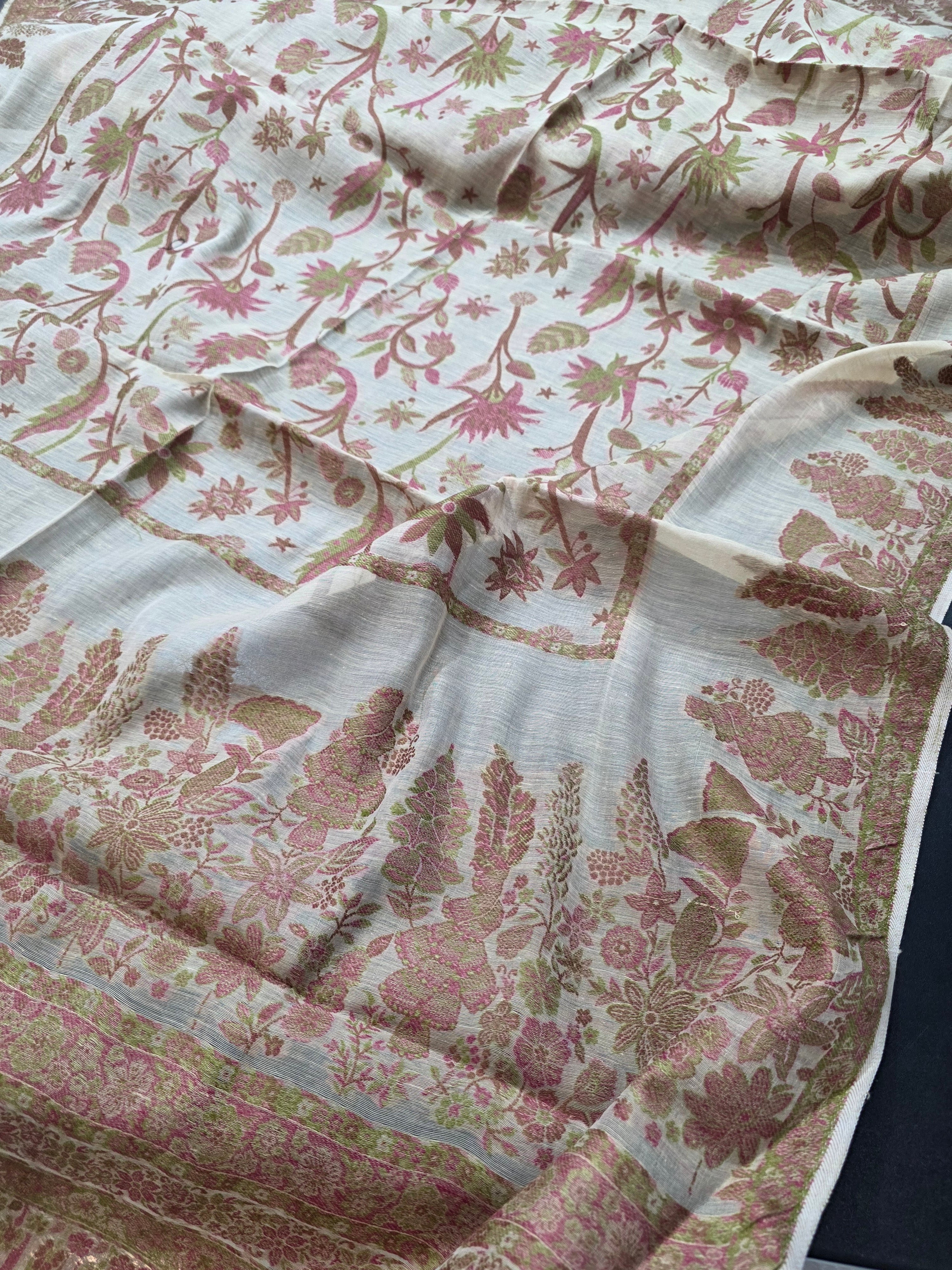 Handmade lawn kani shawl