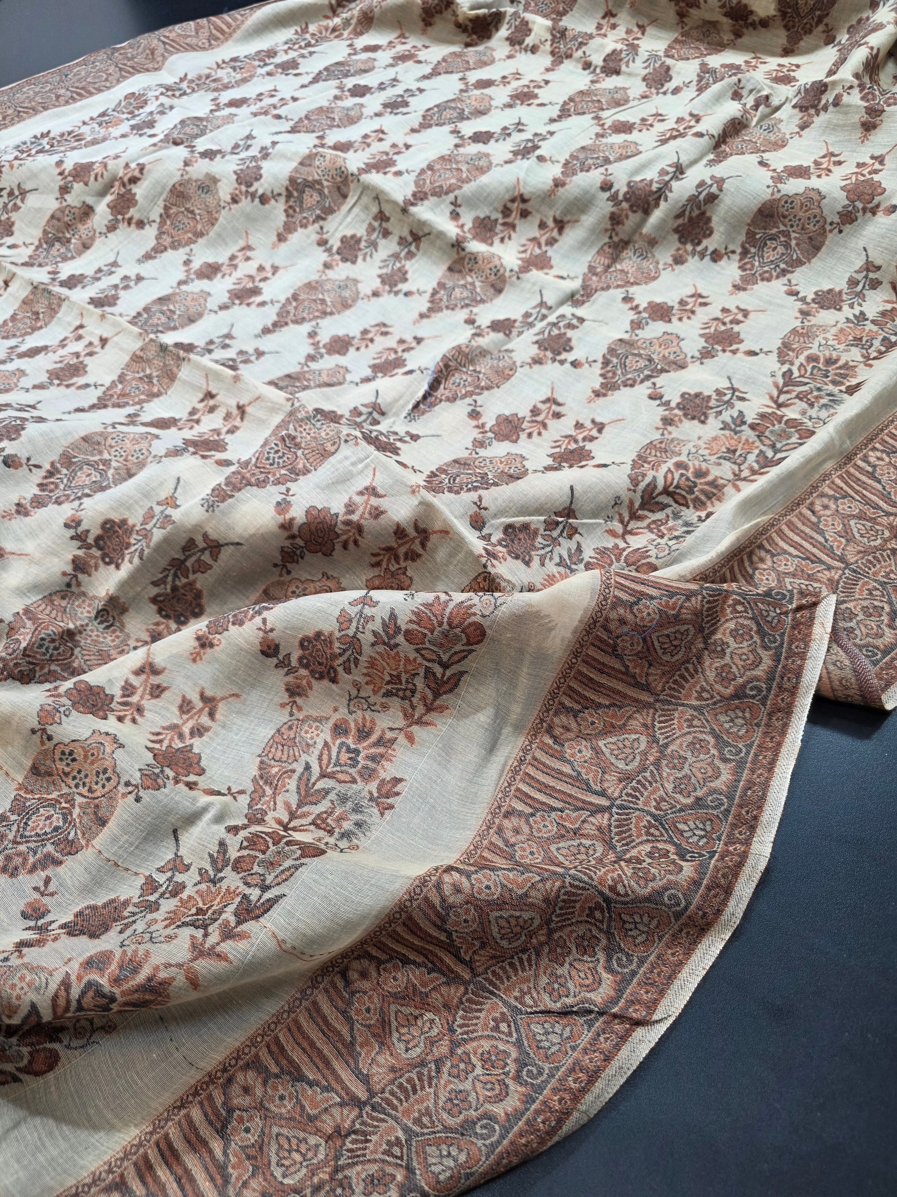 Handmade lawn kani shawl