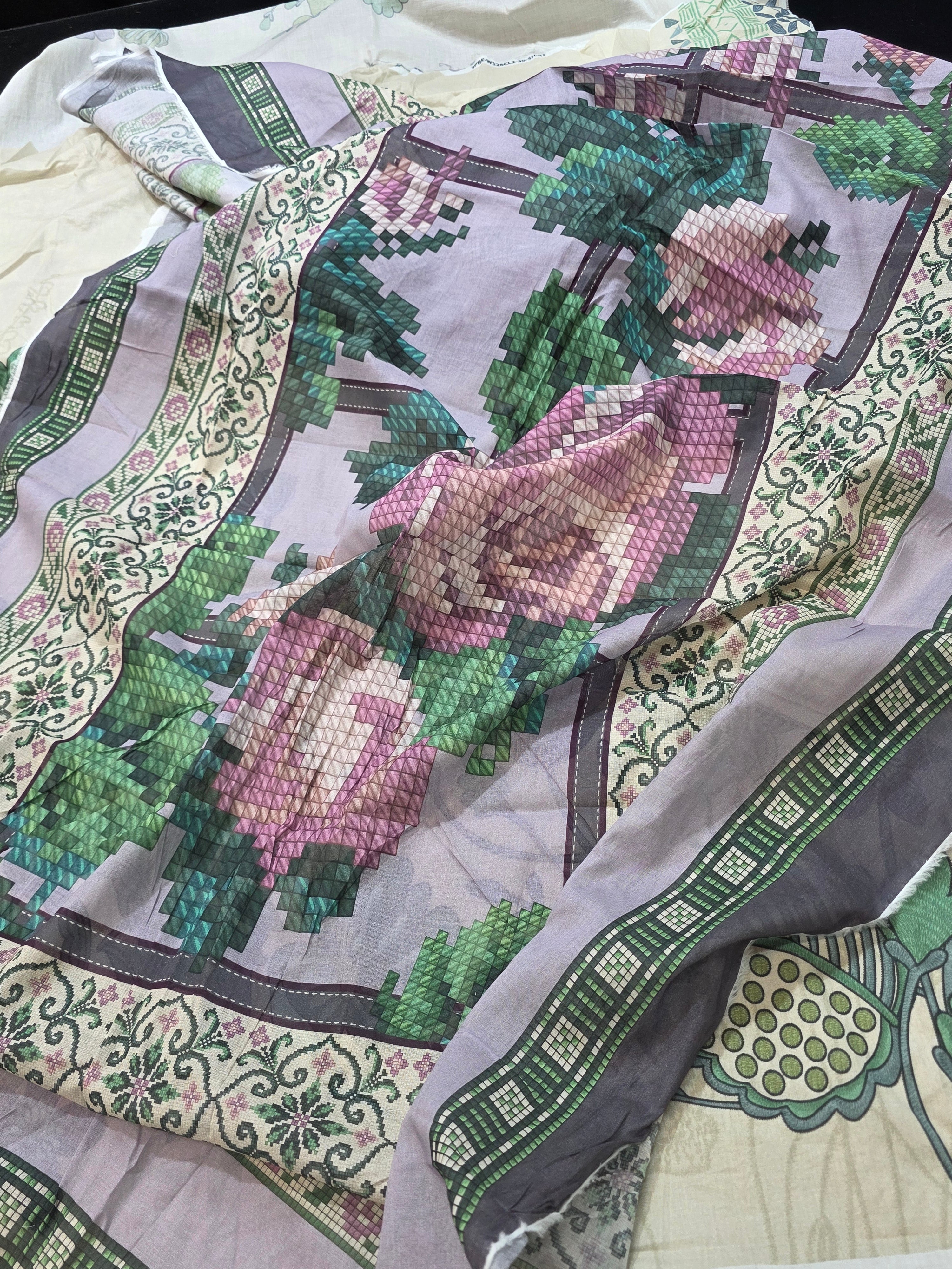 Sapphire embroidered