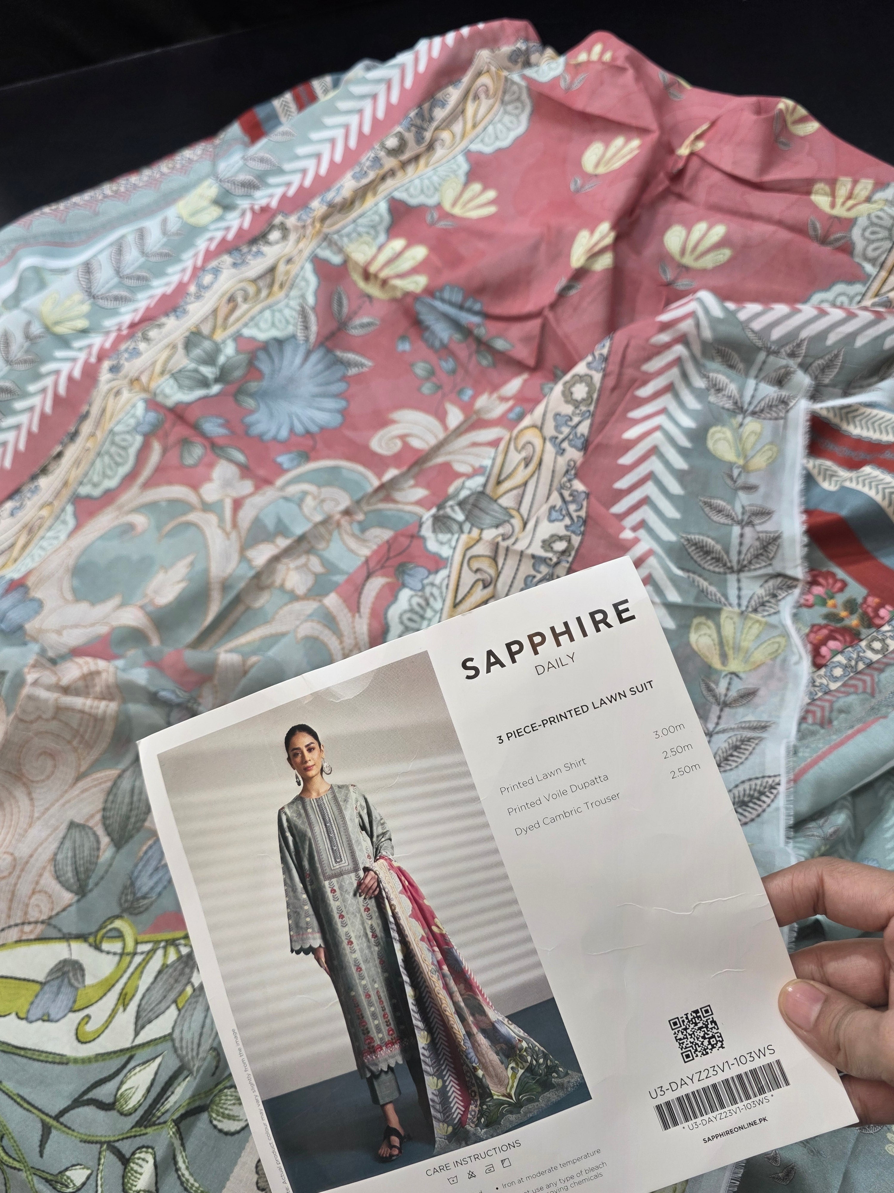 Sapphire printed