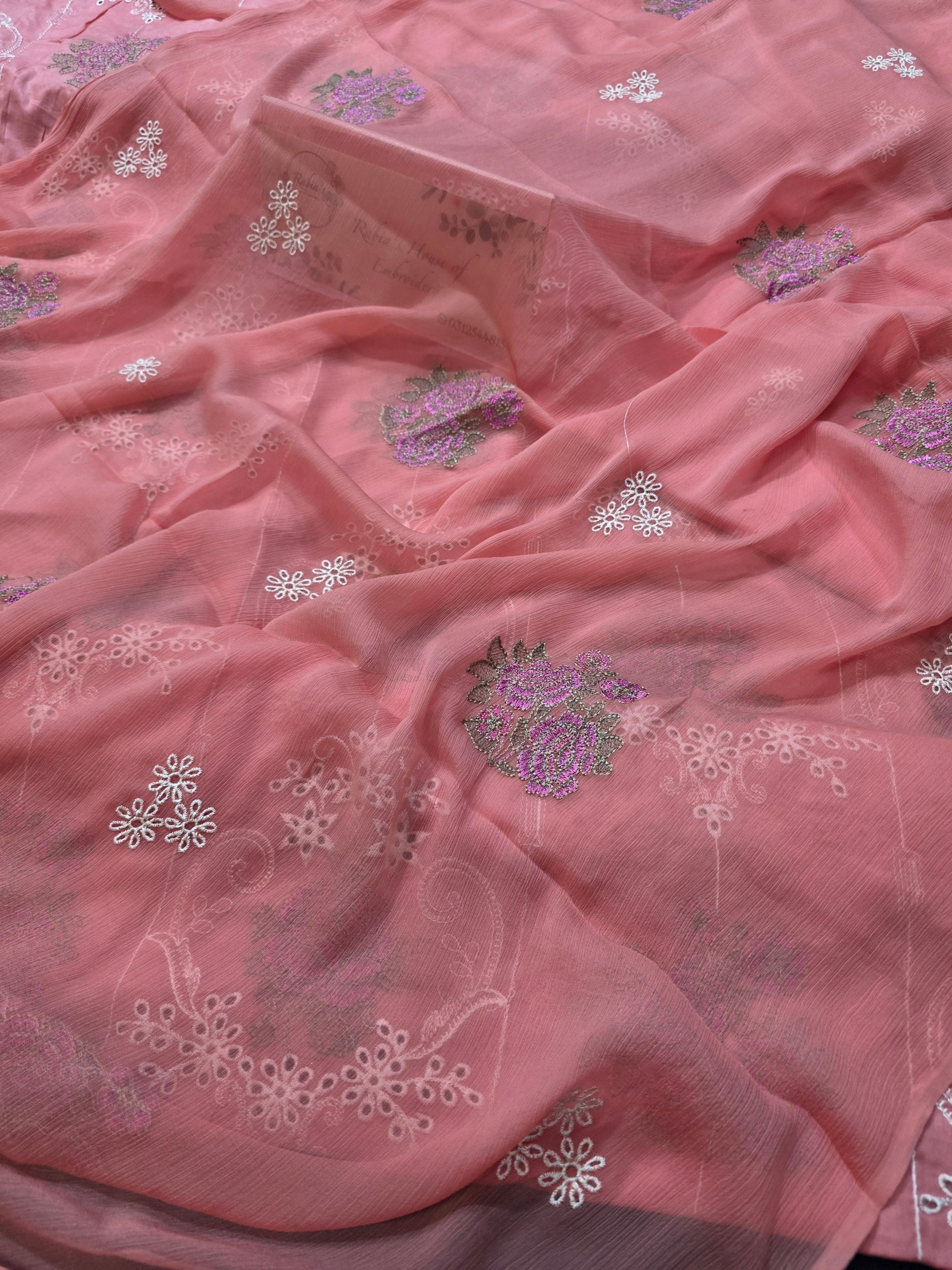 Bareeze lawn 3pc allover embroidered