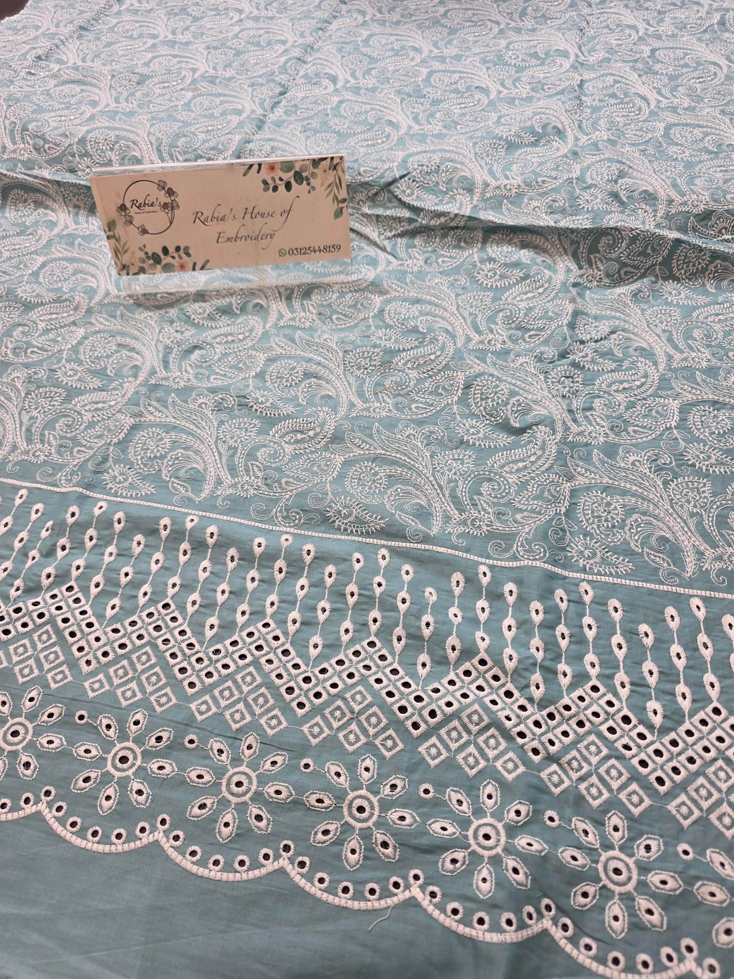 Lawn 4pc with chiffon duppatta
