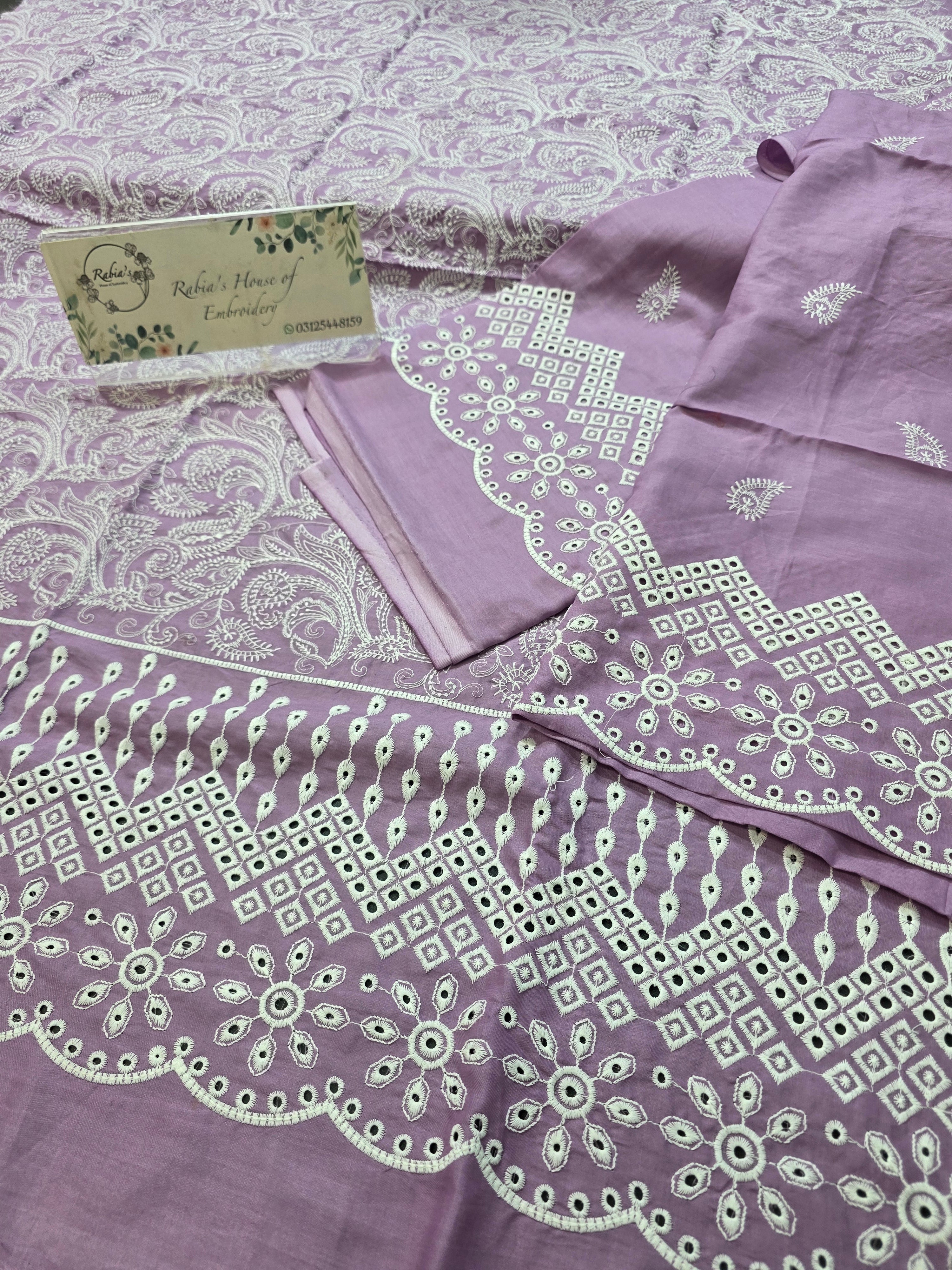 Lawn 4pc with chiffon duppatta