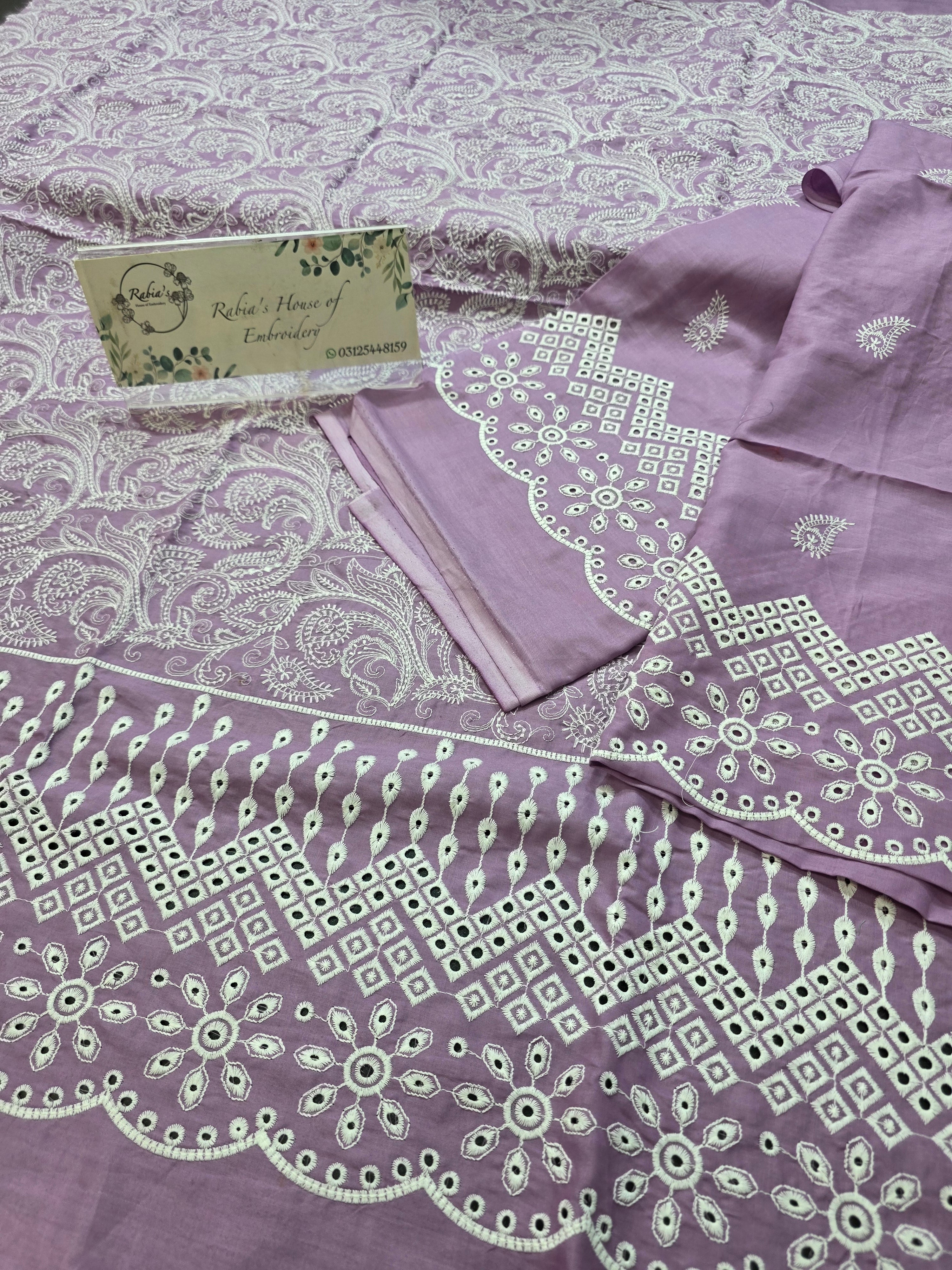 Lawn 4pc with chiffon duppatta