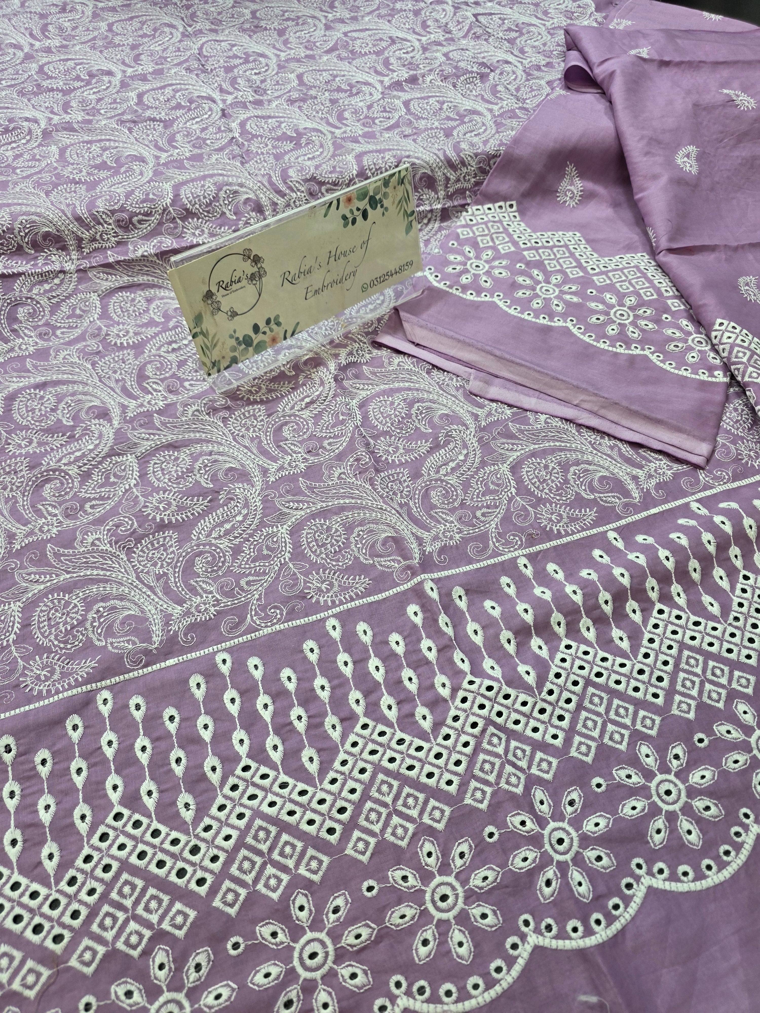 Lawn 4pc with chiffon duppatta