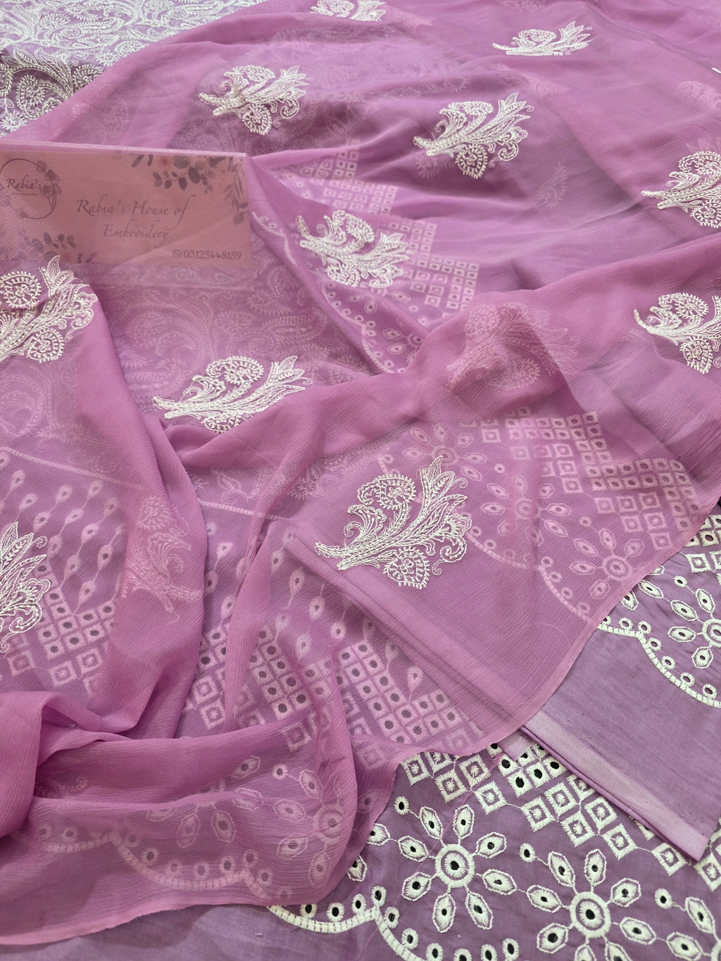 Lawn 4pc with chiffon duppatta