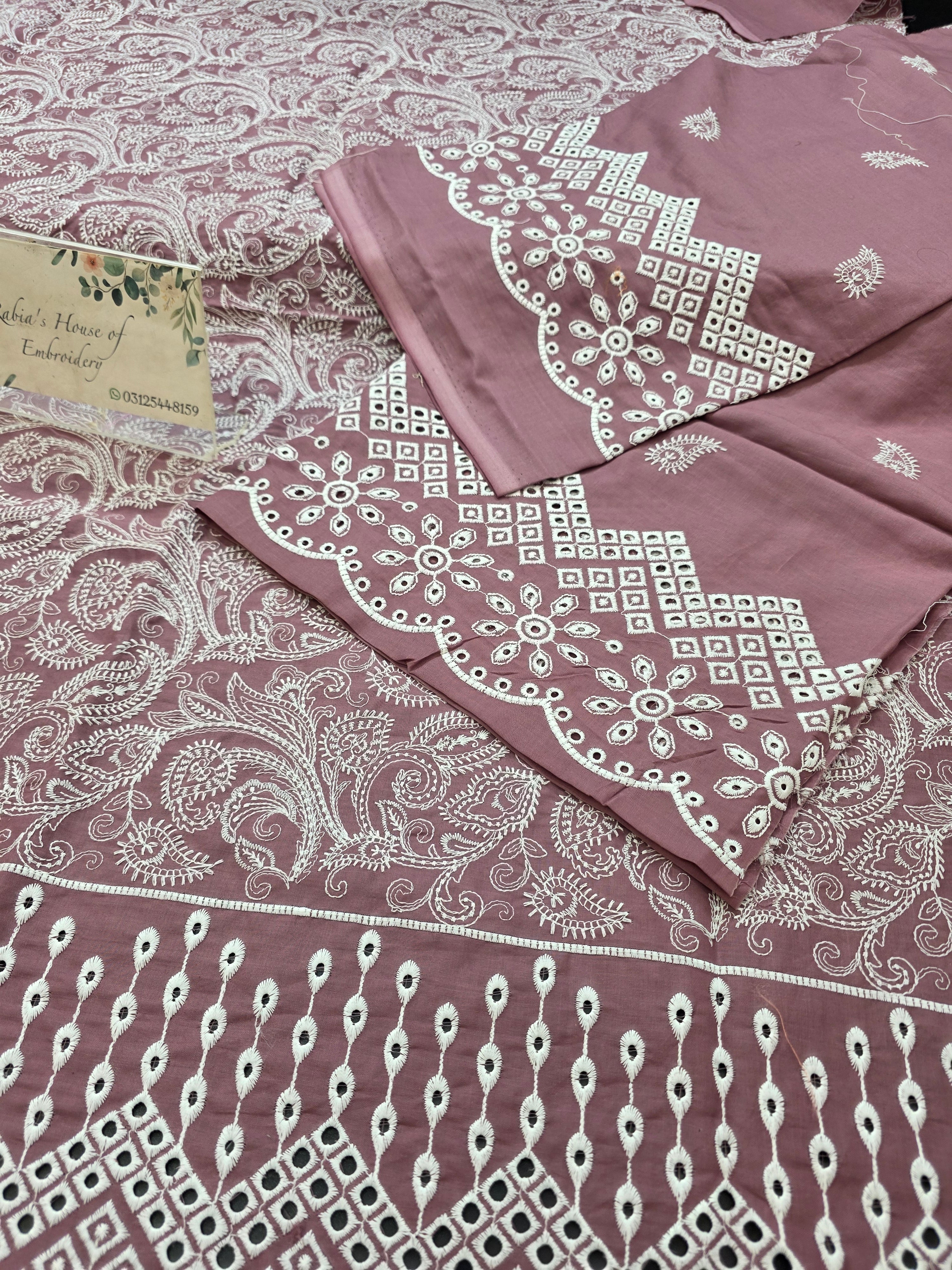 Lawn 4pc with chiffon duppatta