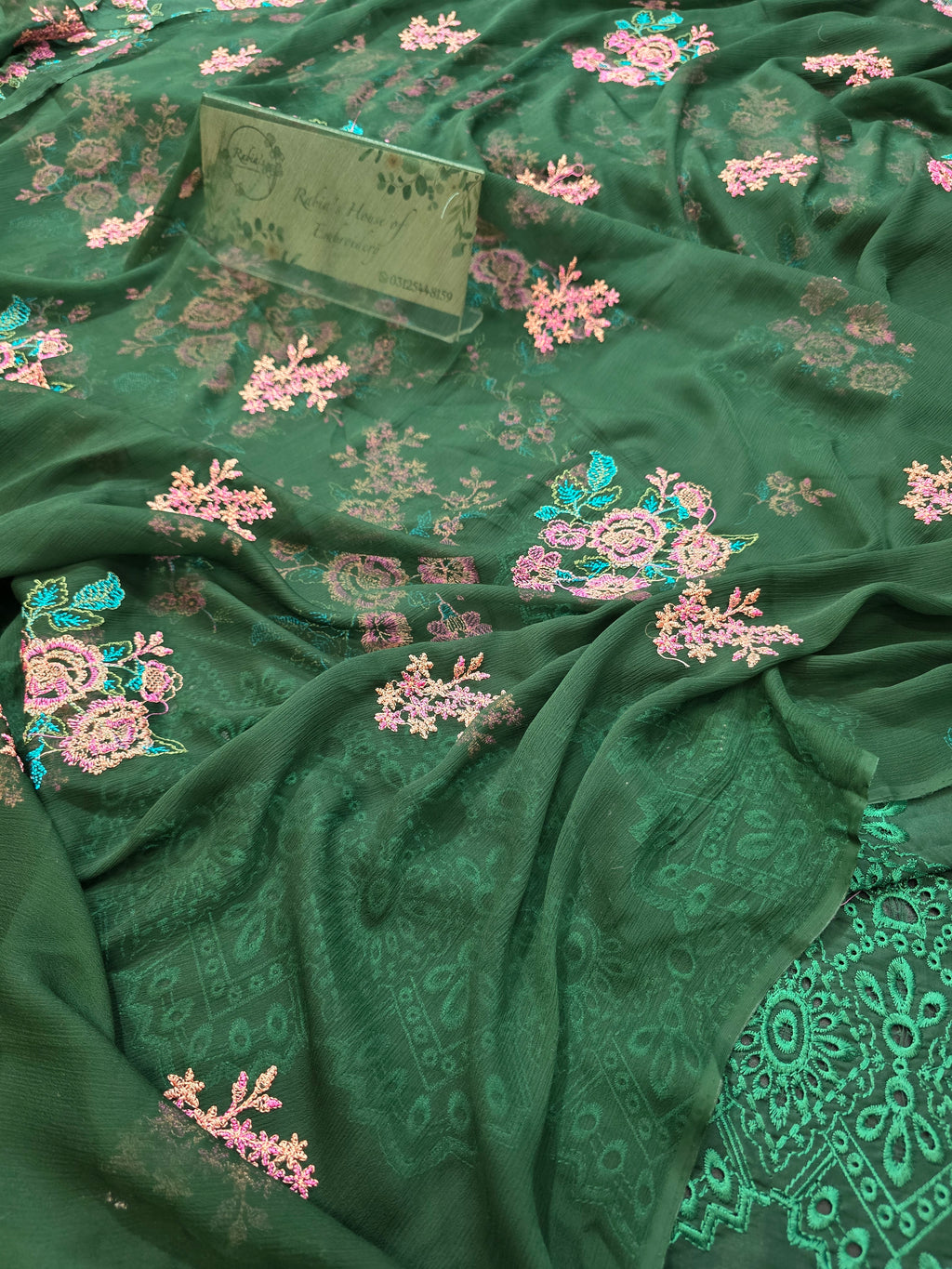 Lawn 4pc with chiffon duppatta