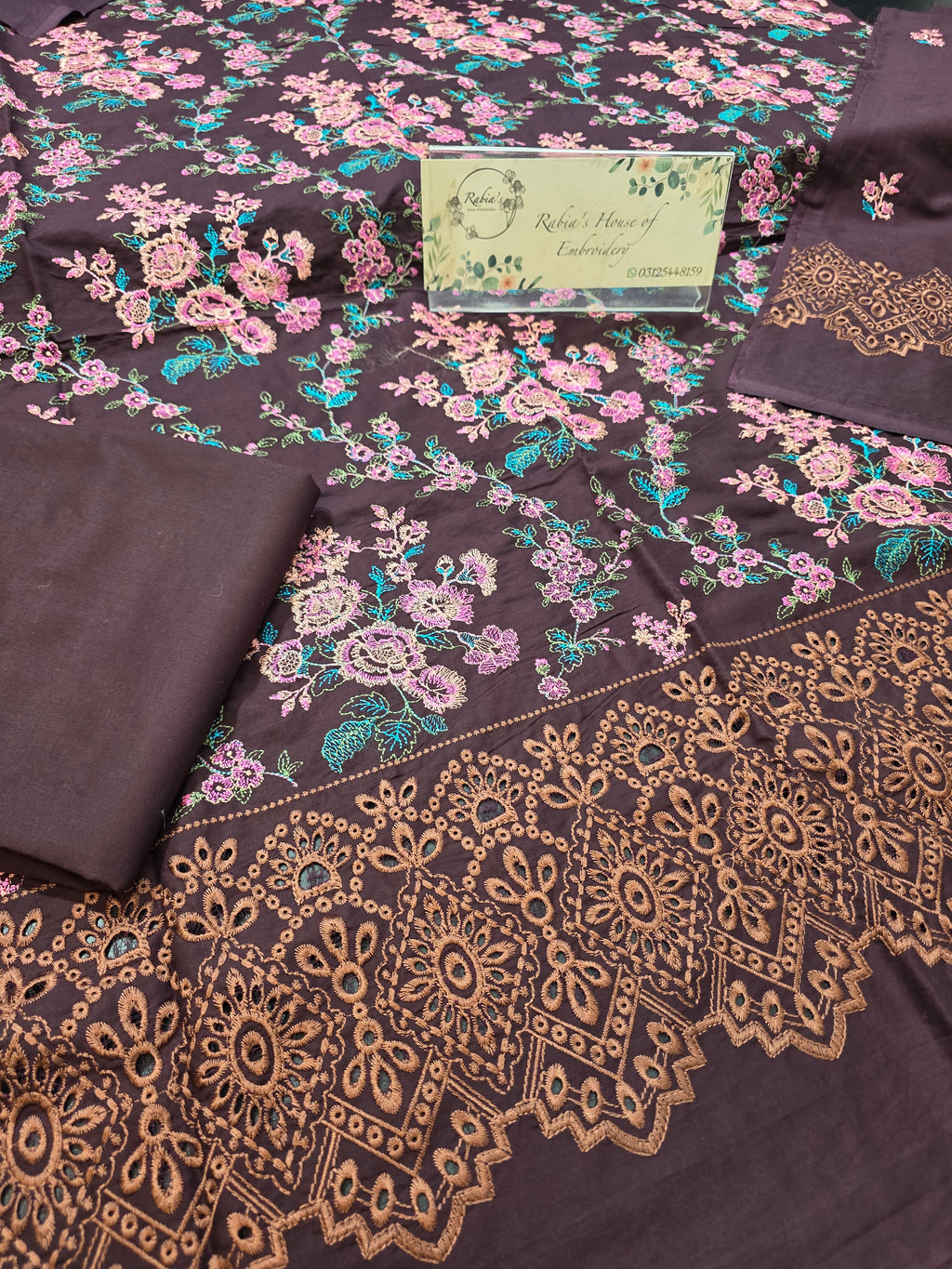 Lawn 4pc with chiffon duppatta