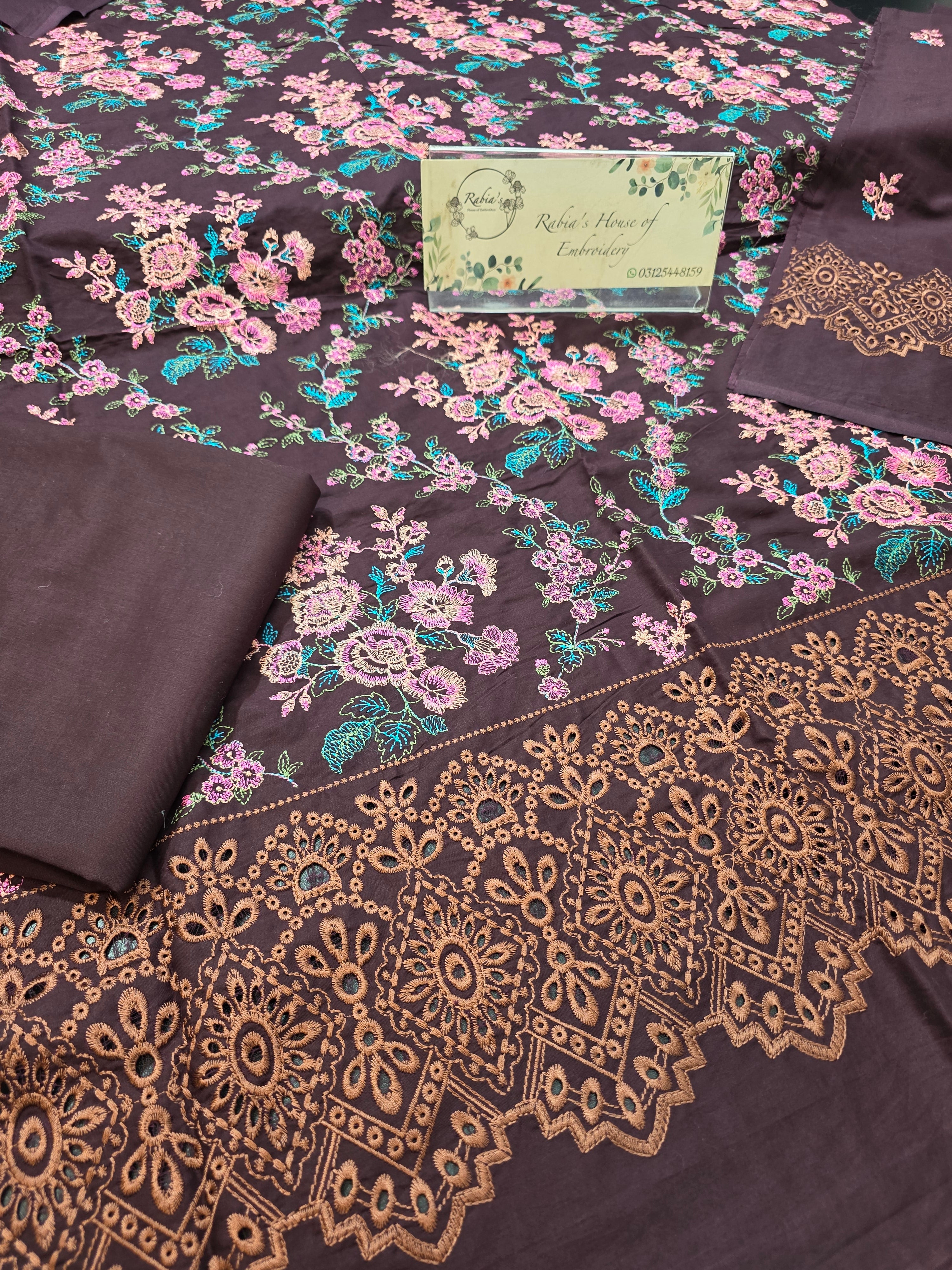 Lawn 4pc with chiffon duppatta