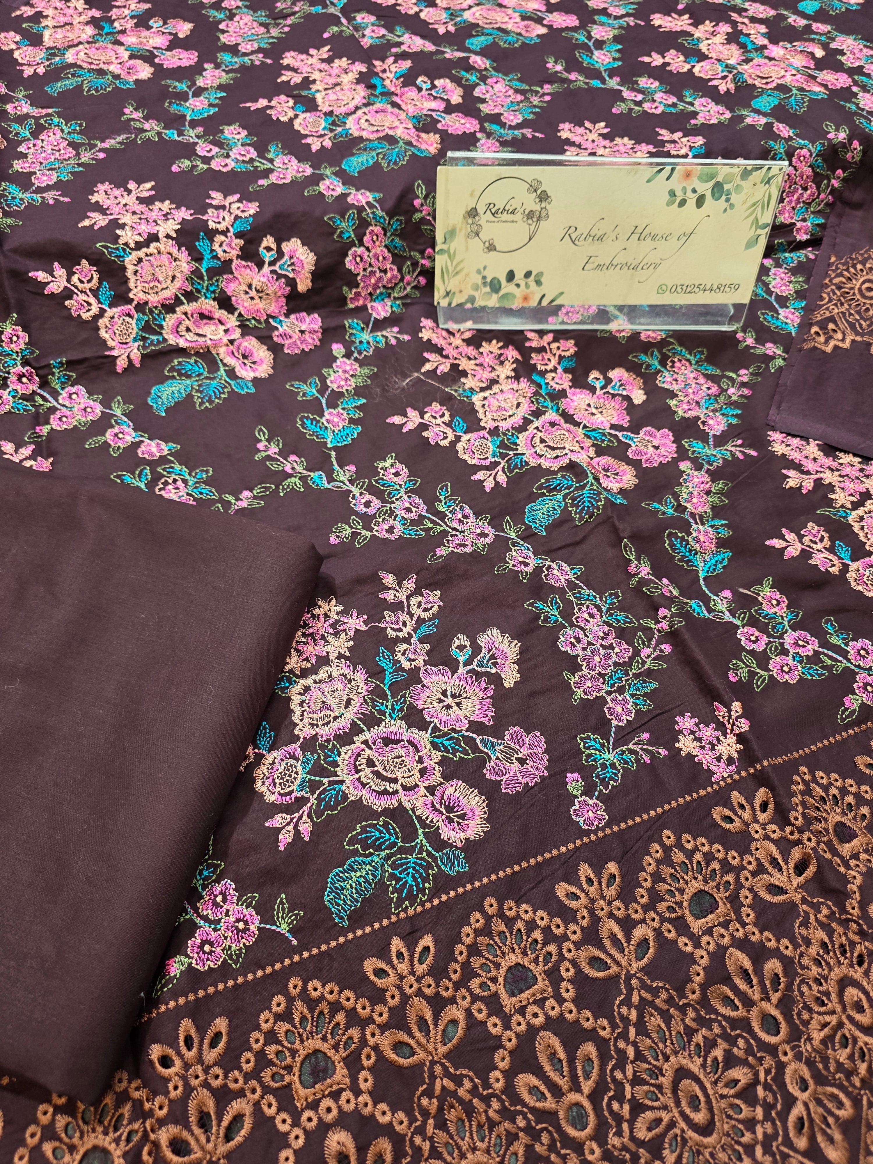 Lawn 4pc with chiffon duppatta