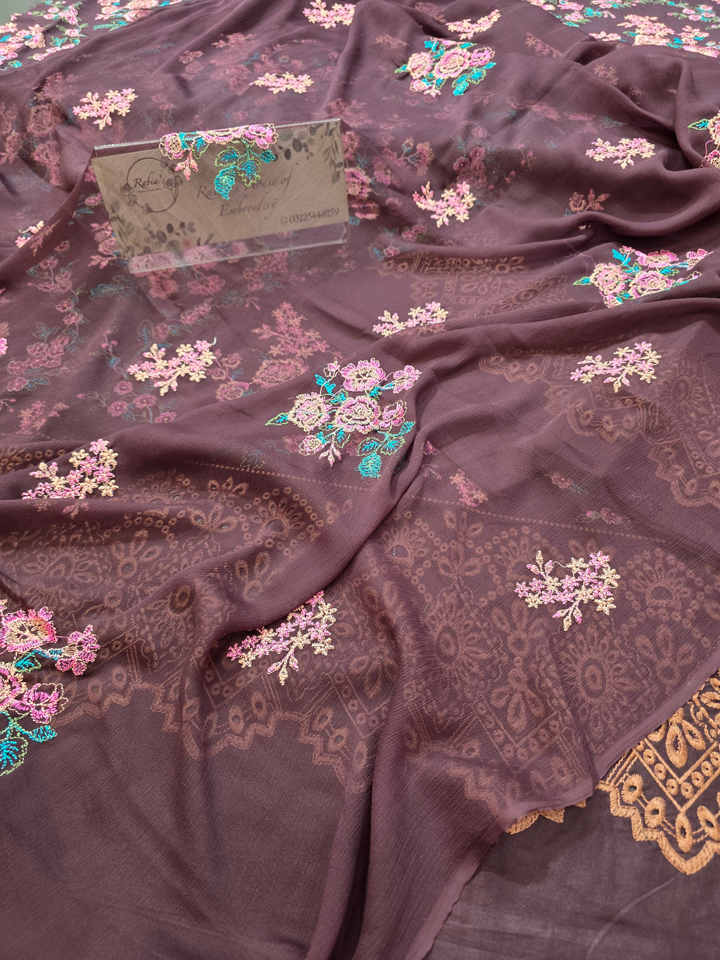 Lawn 4pc with chiffon duppatta
