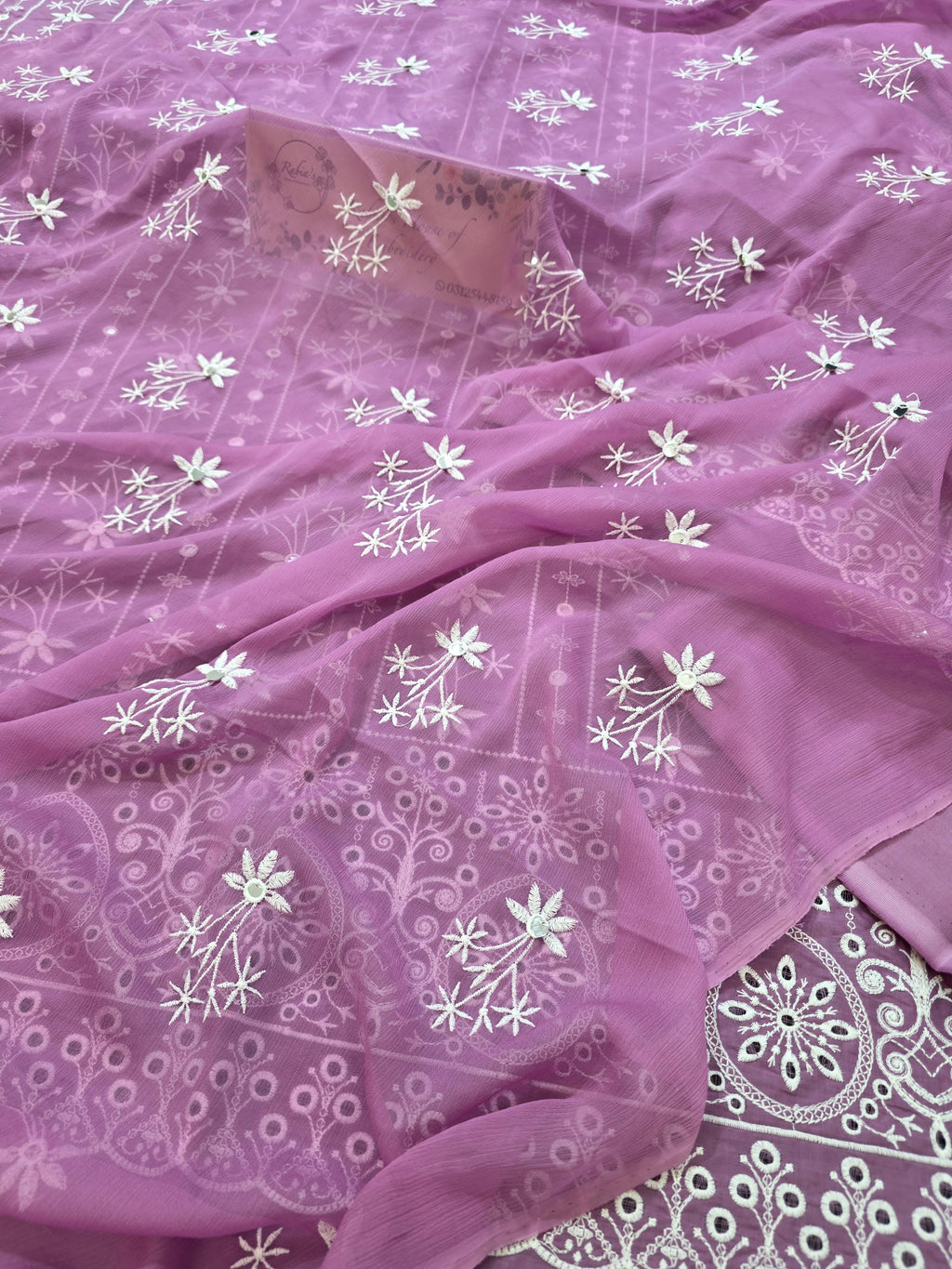 Lawn 4pc with chiffon duppatta
