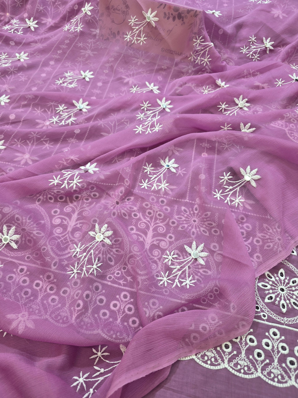 Lawn 4pc with chiffon duppatta