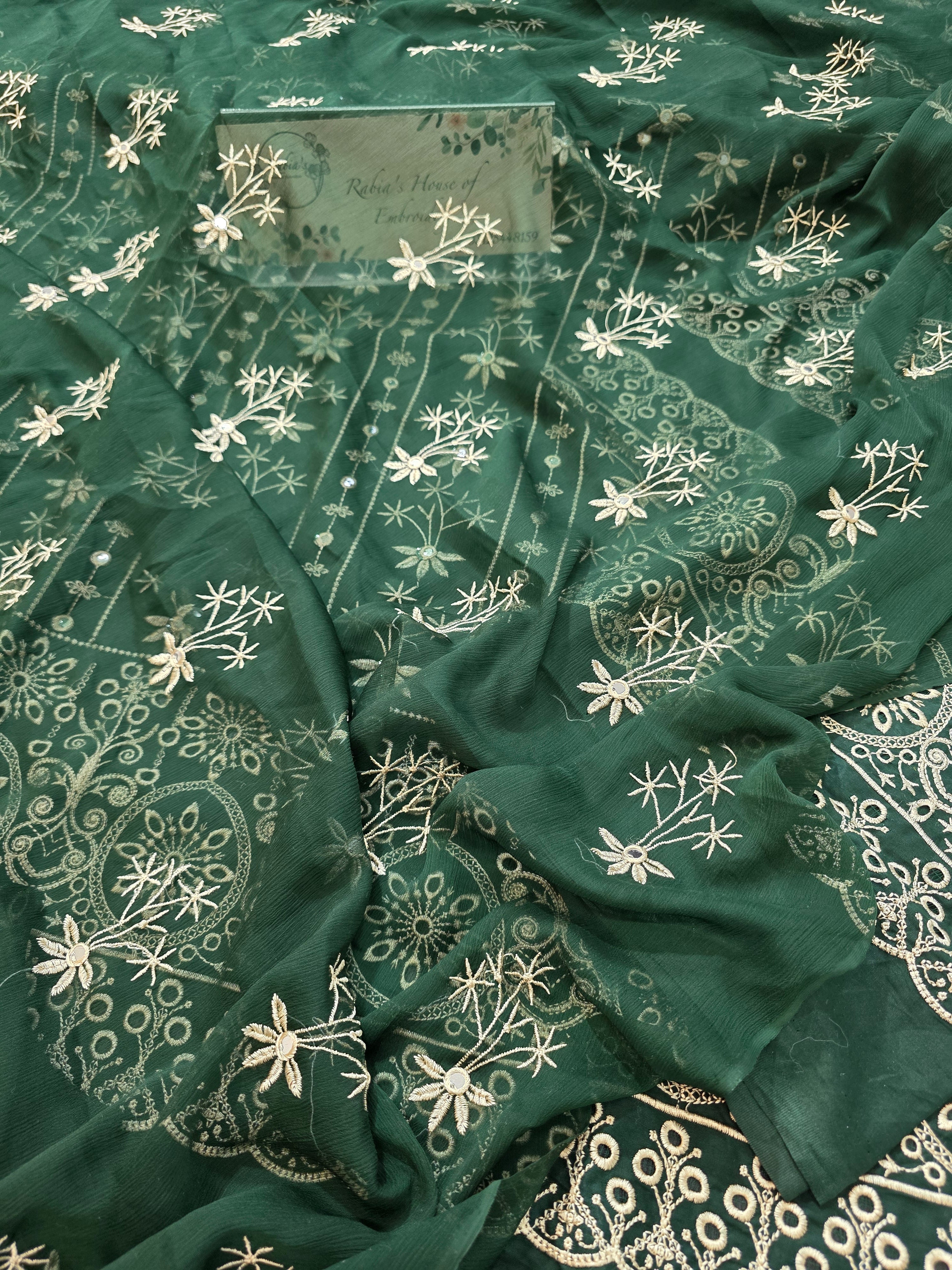 Lawn 4pc with chiffon duppatta