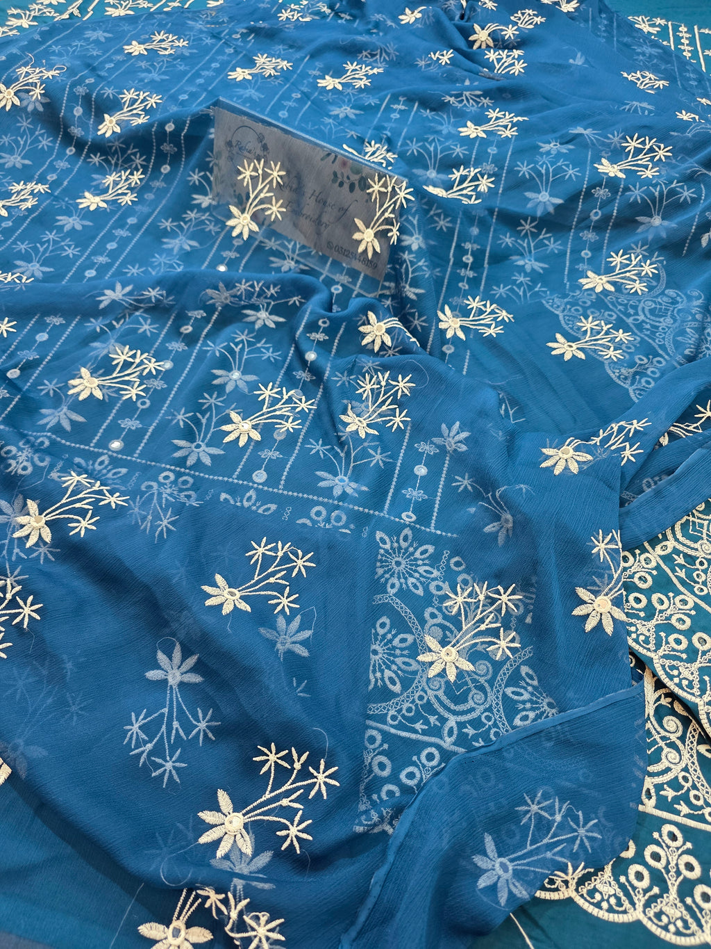 Lawn 4pc with chiffon duppatta