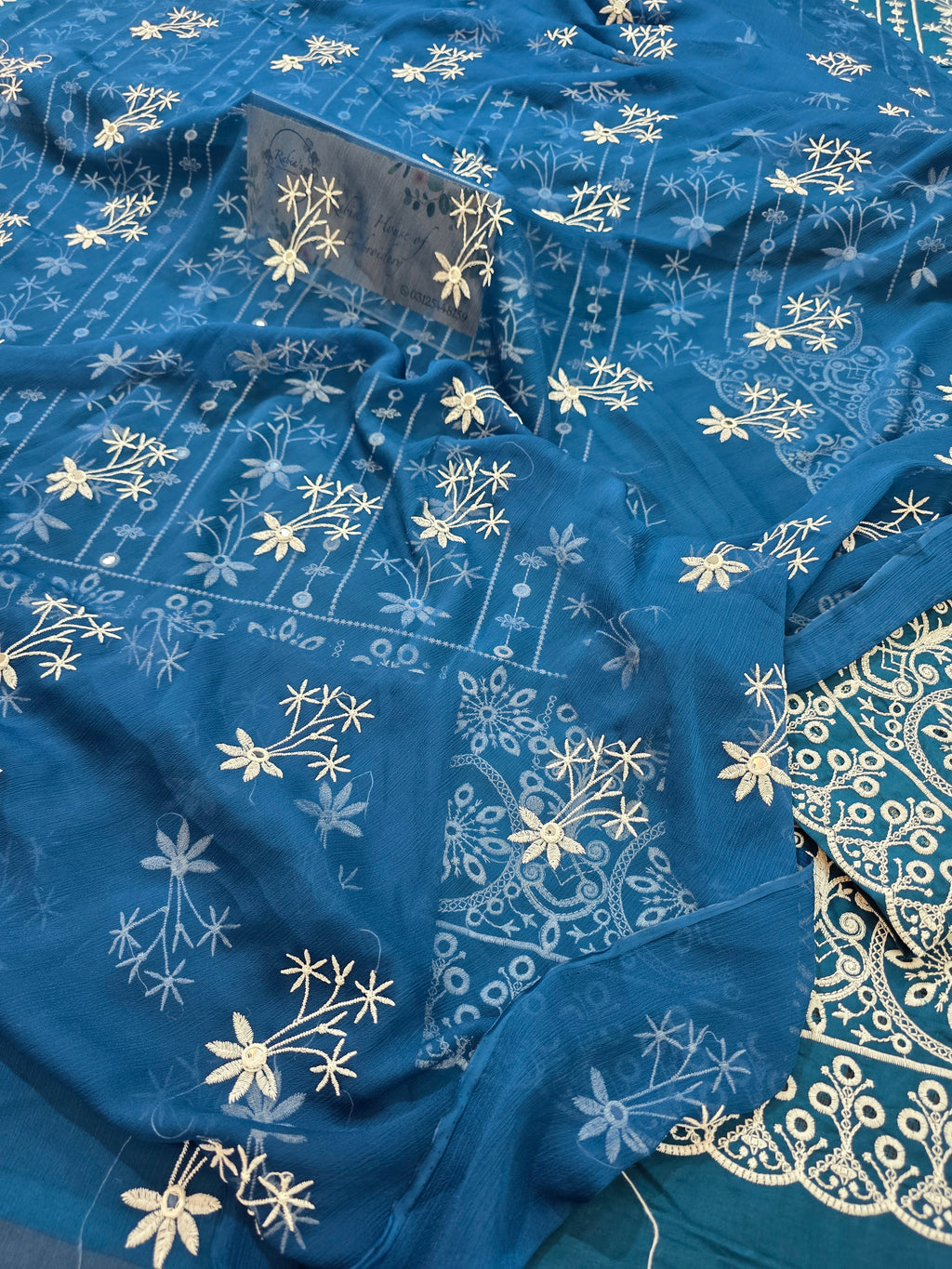 Lawn 4pc with chiffon duppatta