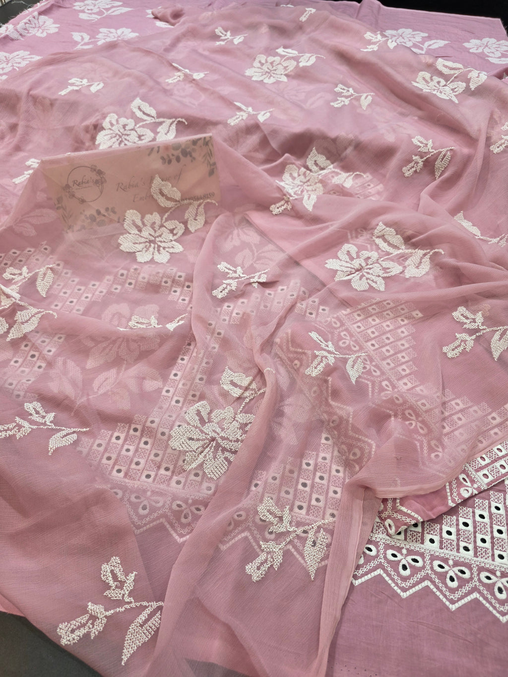 Lawn 4pc with chiffon duppatta