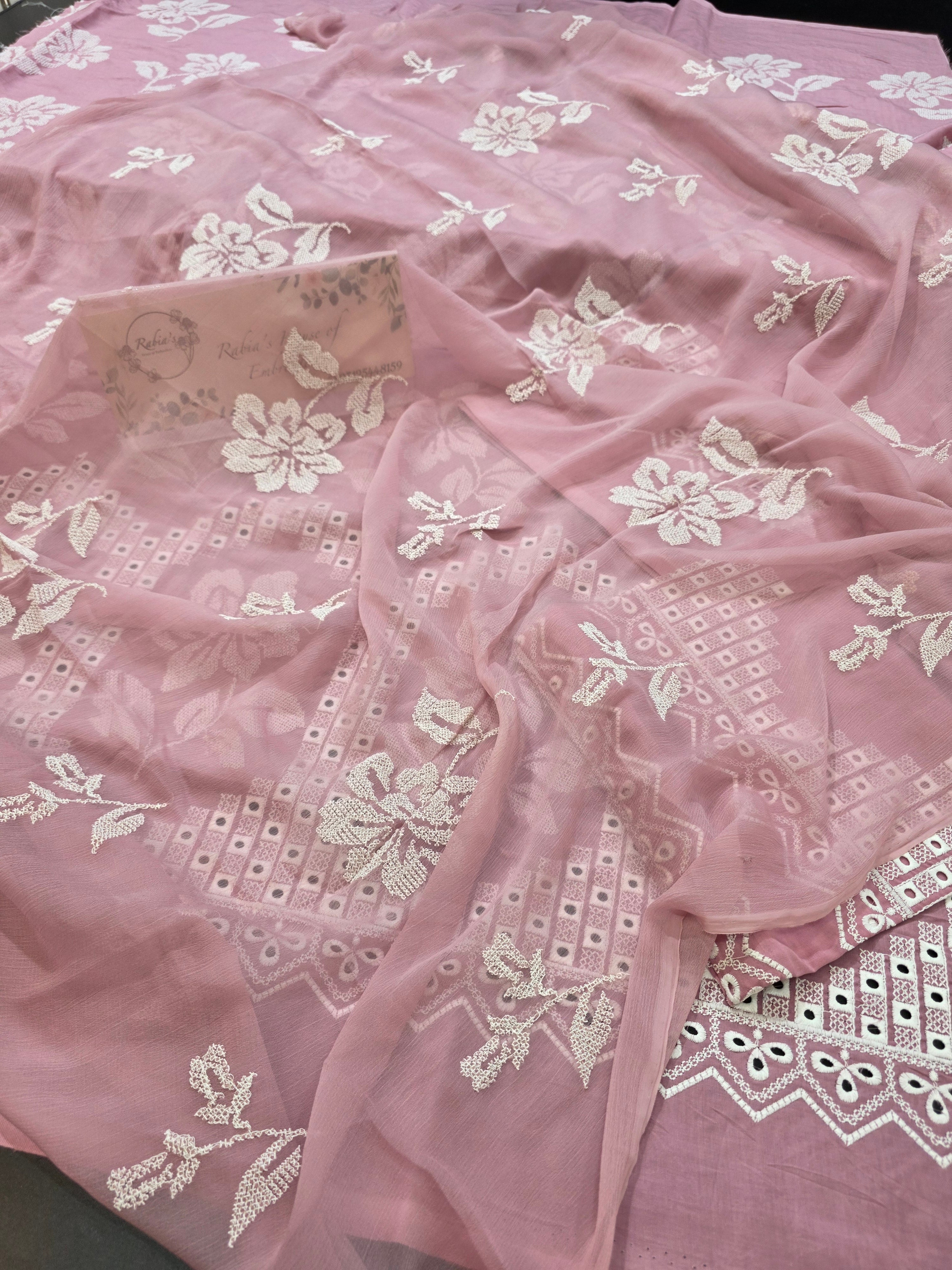 Lawn 4pc with chiffon duppatta